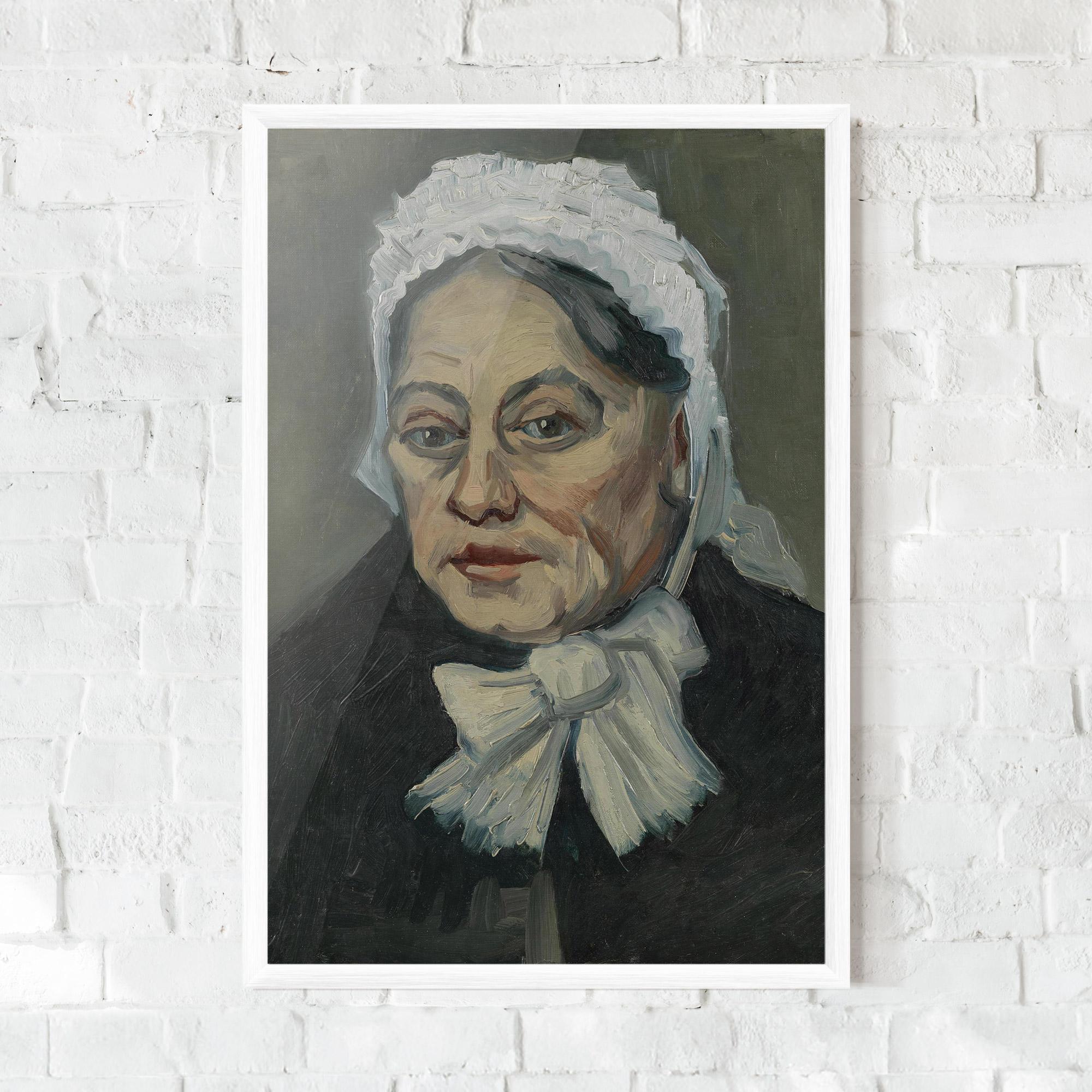 Keretezett Poszter Portret Oude Vrouw mockup 0