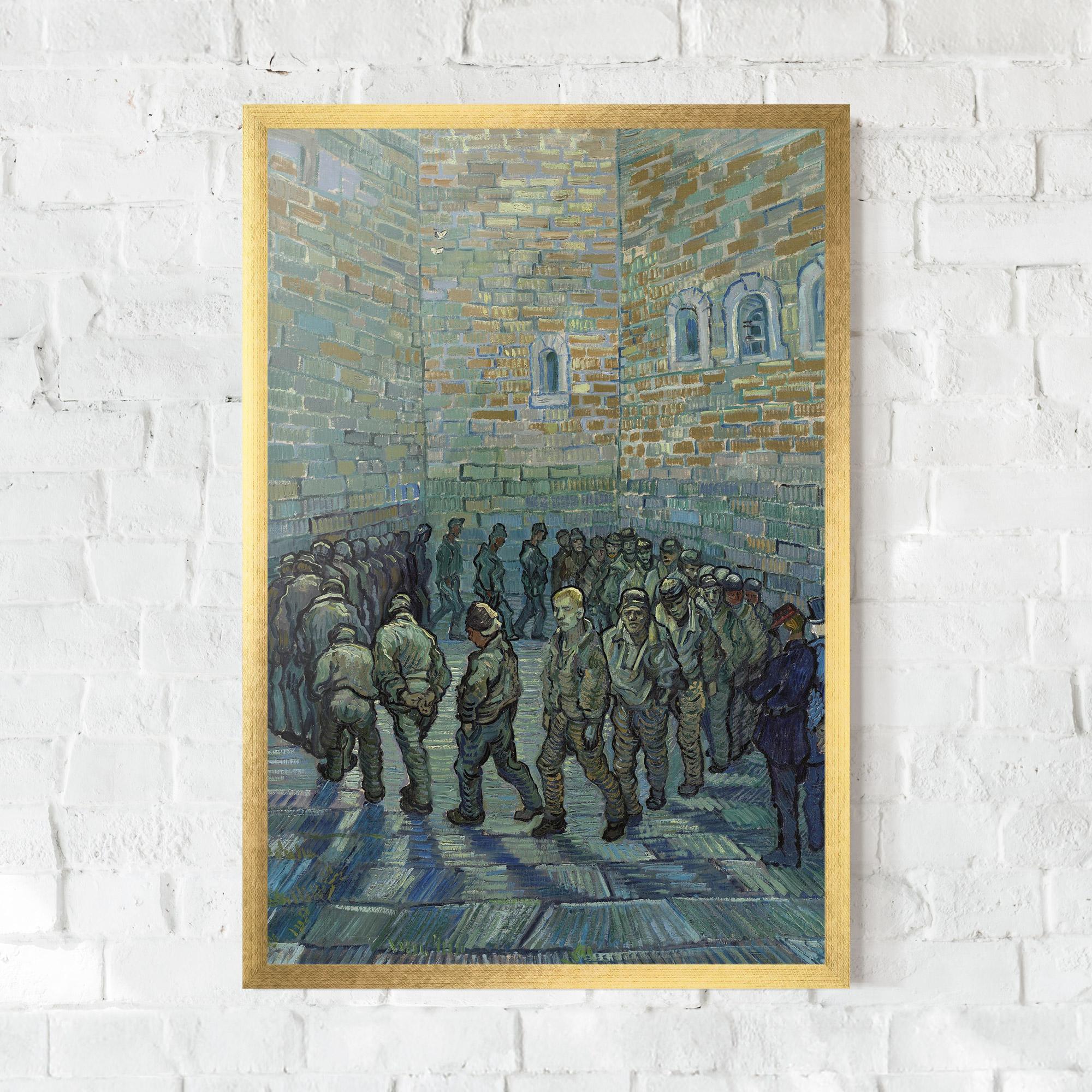 Keretezett Poszter Prisoners Exercising mockup 0