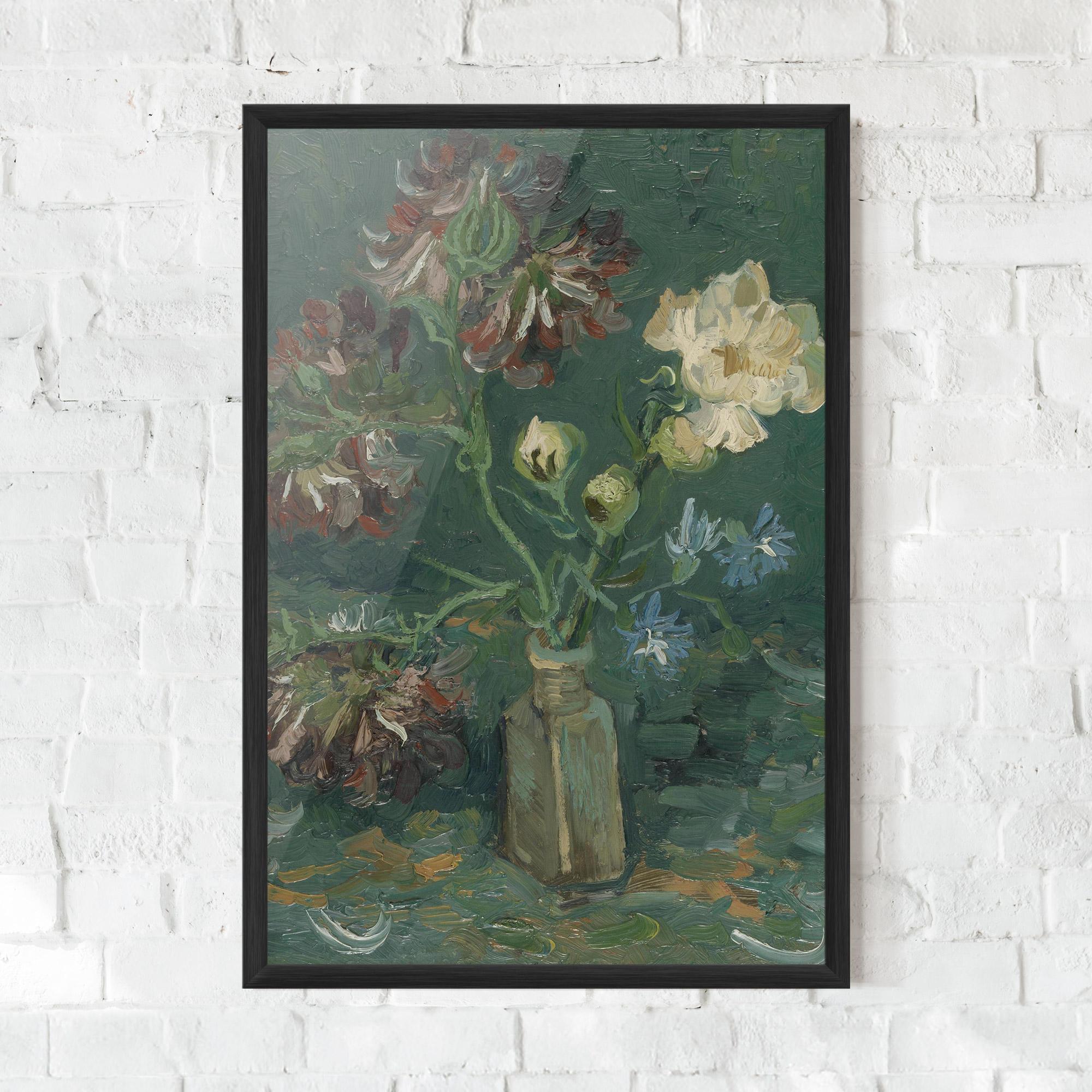 Keretezett Poszter Flesje Met Pioenrozen mockup 0