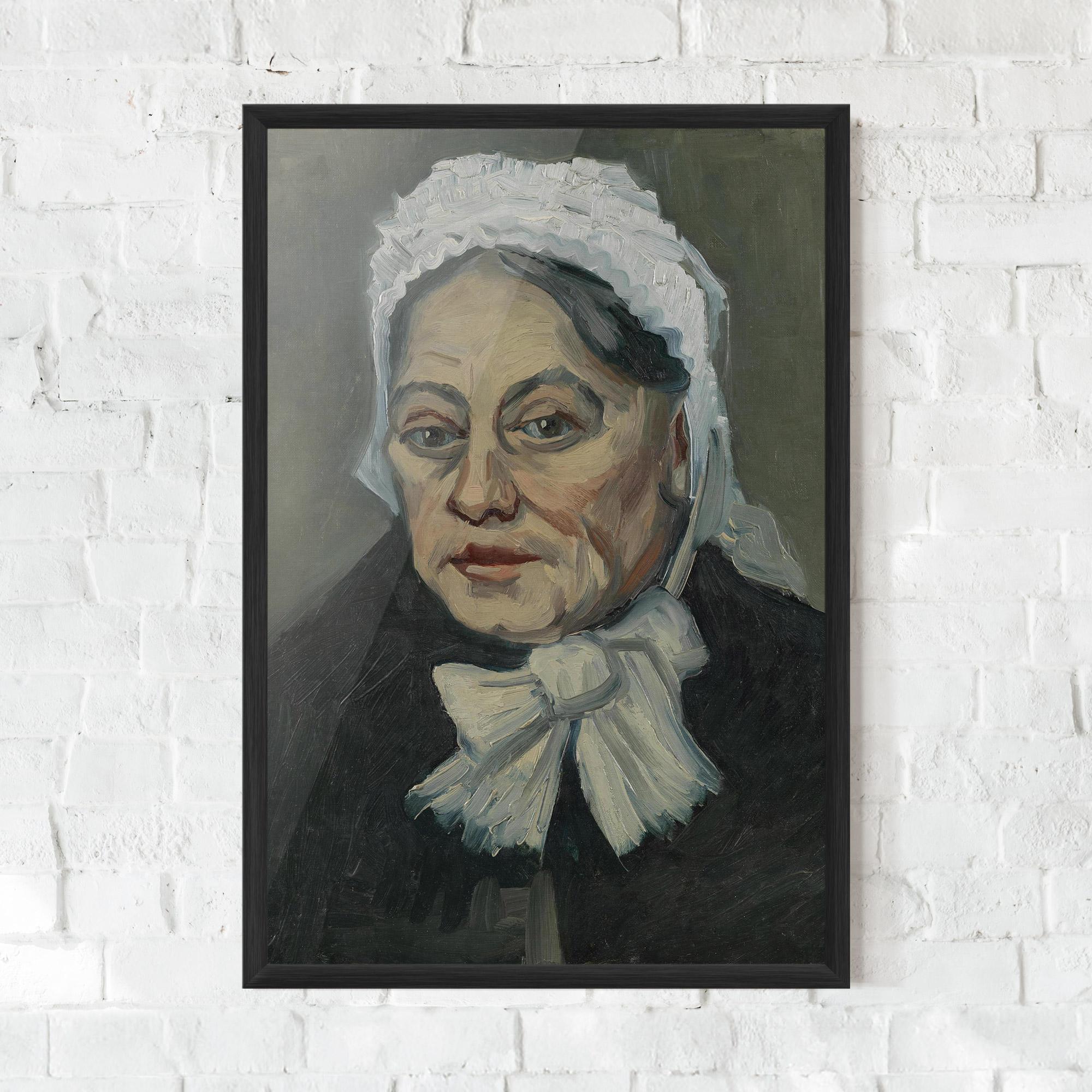 Keretezett Poszter Portret Oude Vrouw mockup 0