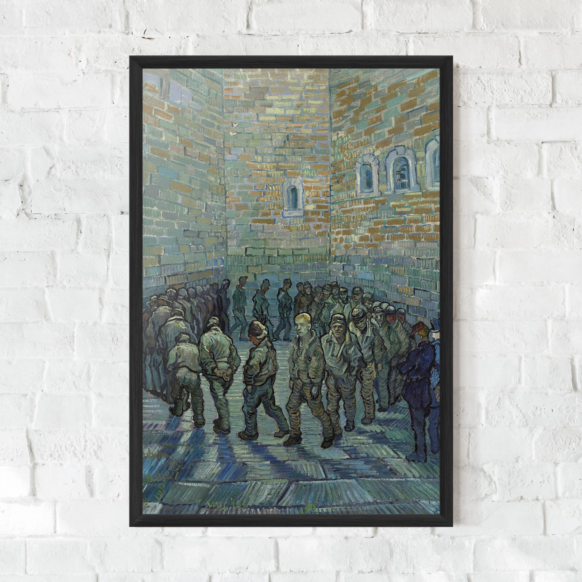 Keretezett Poszter Prisoners Exercising mockup 0