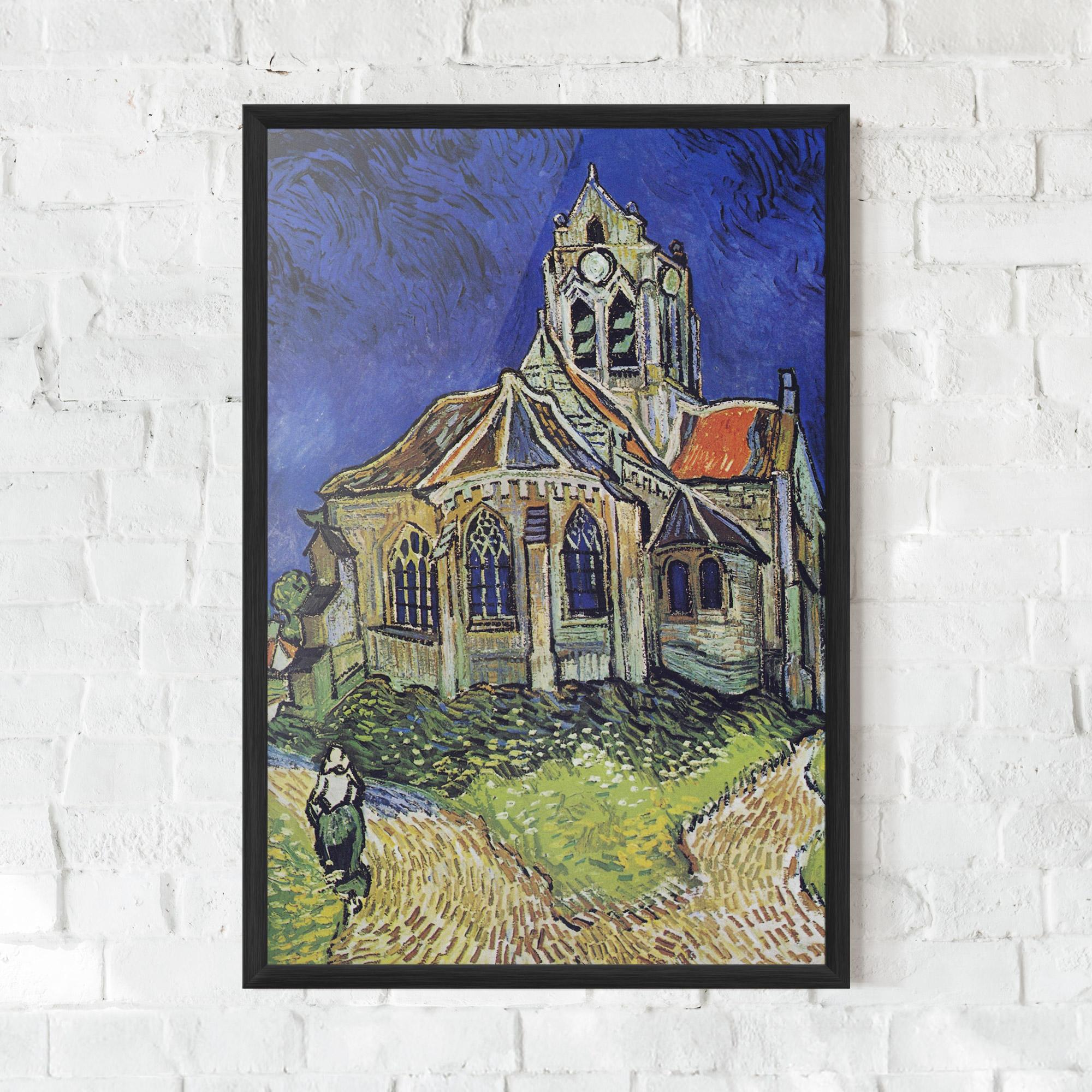 Keretezett Poszter The Church At Auvers mockup 0