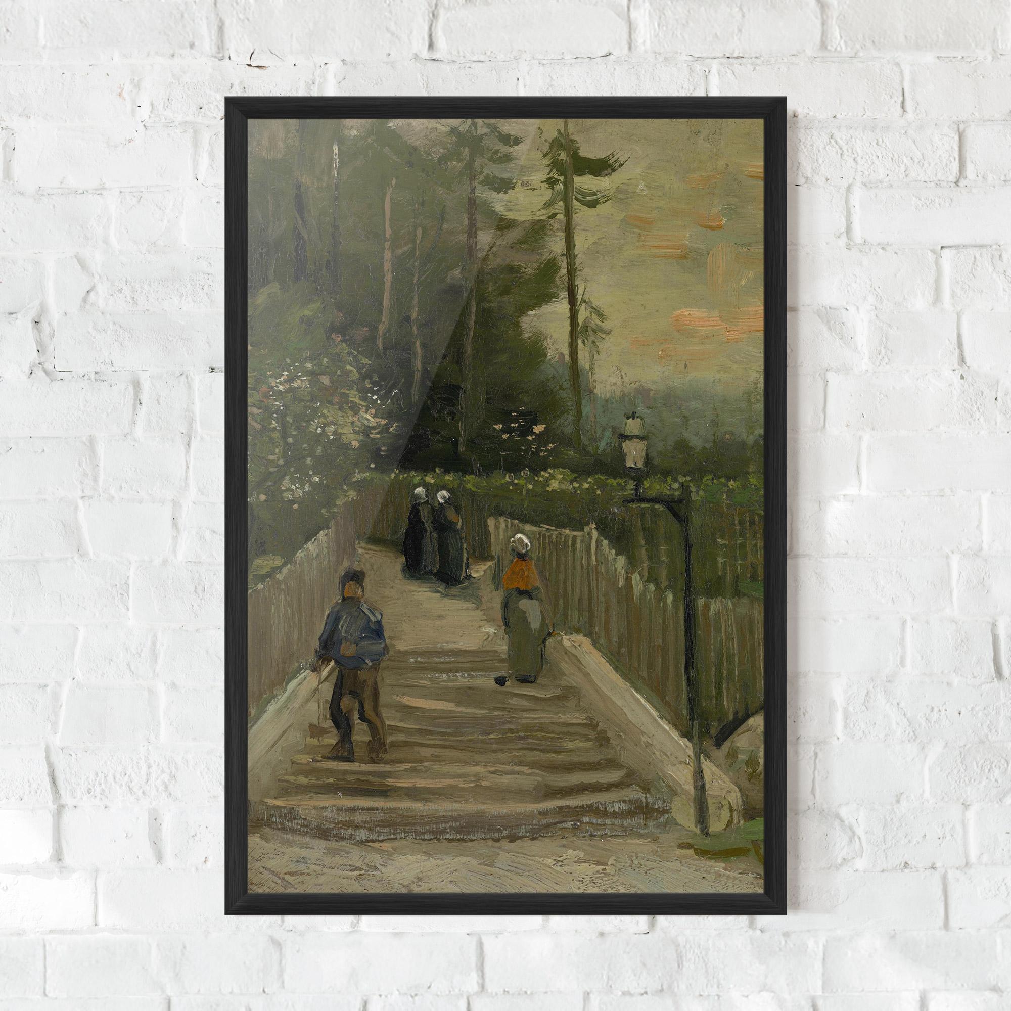 Keretezett Poszter Weg Te Montmartre mockup 0