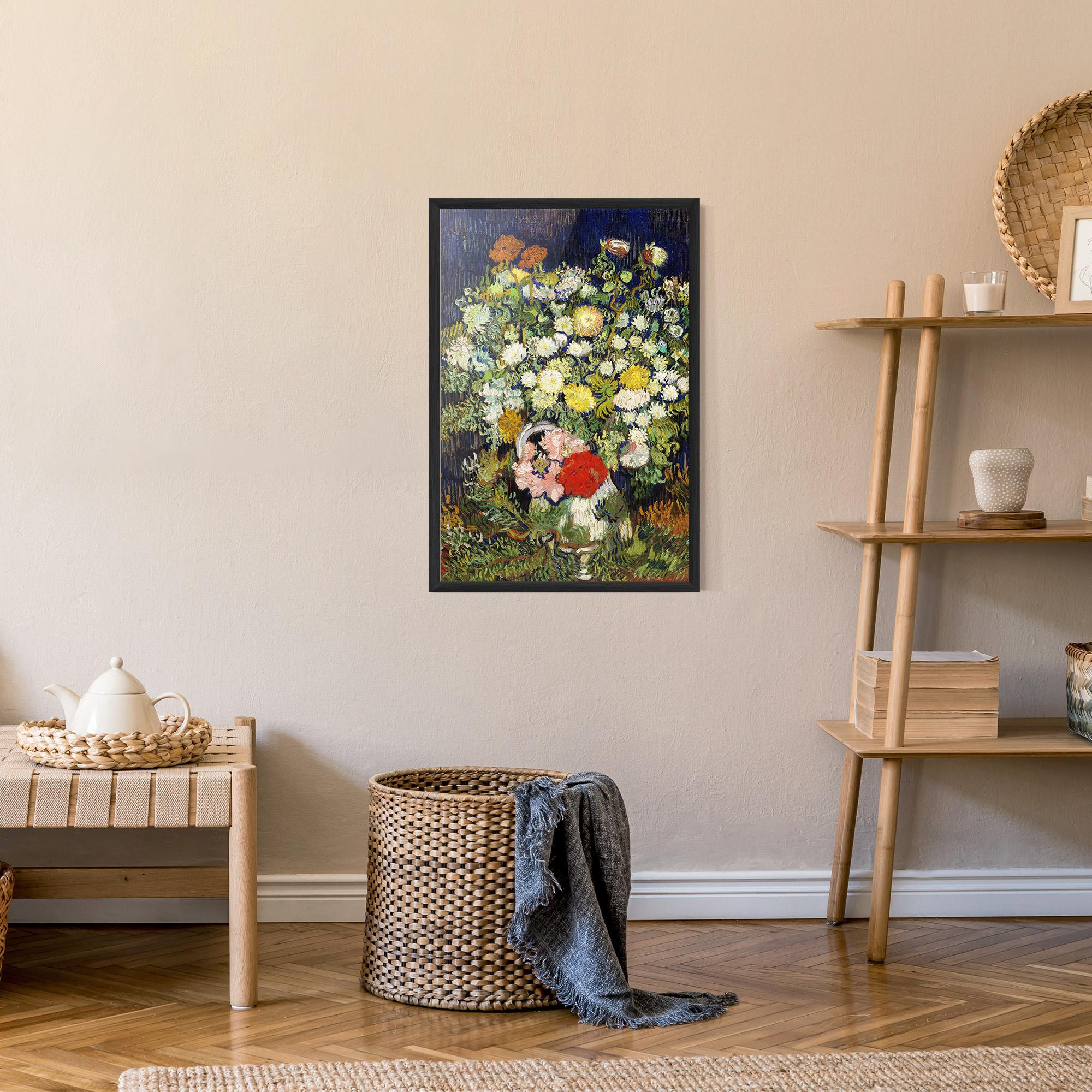 Keretezett Poszter Flowers Van Gogh mockup 9