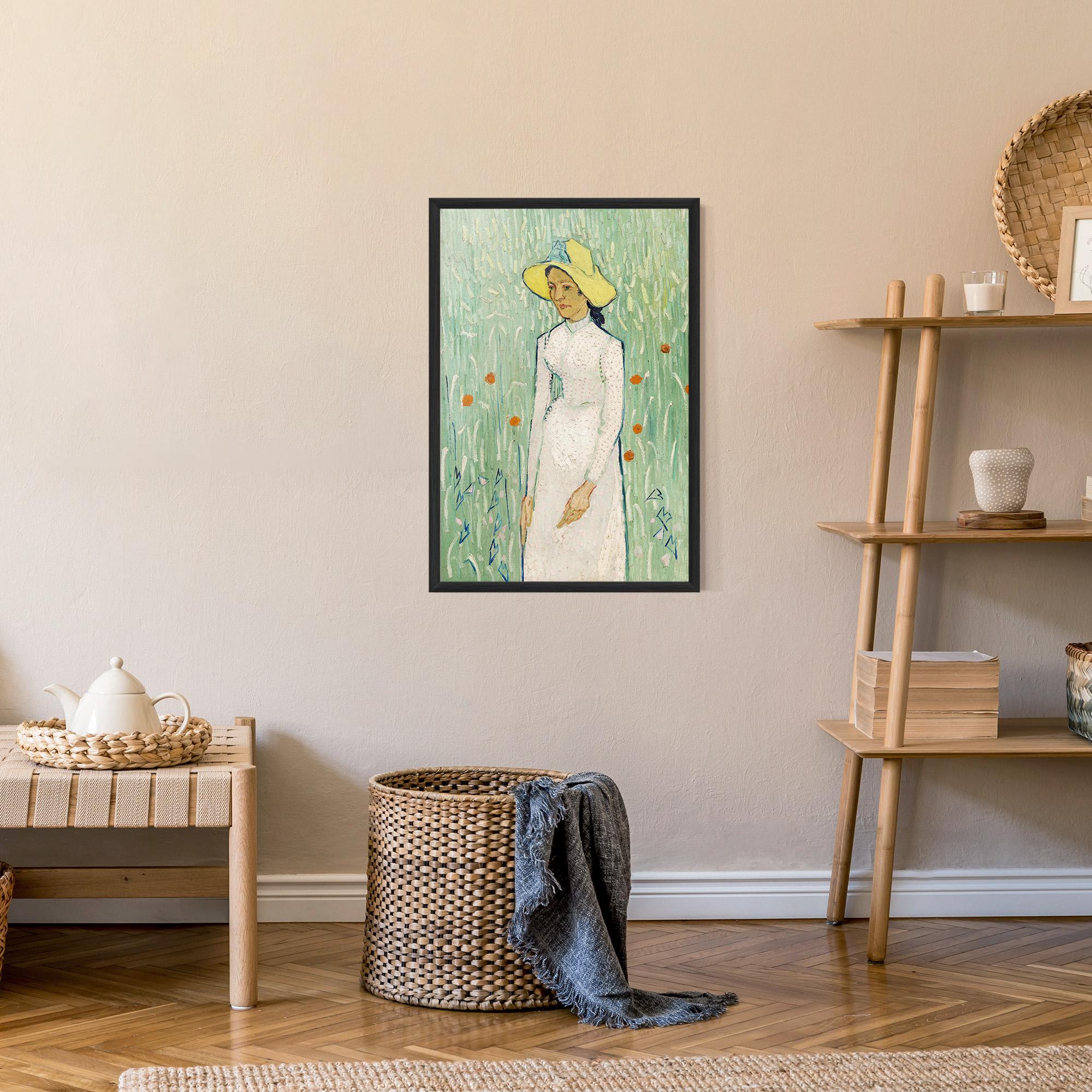 Keretezett Poszter Girl In White mockup 9