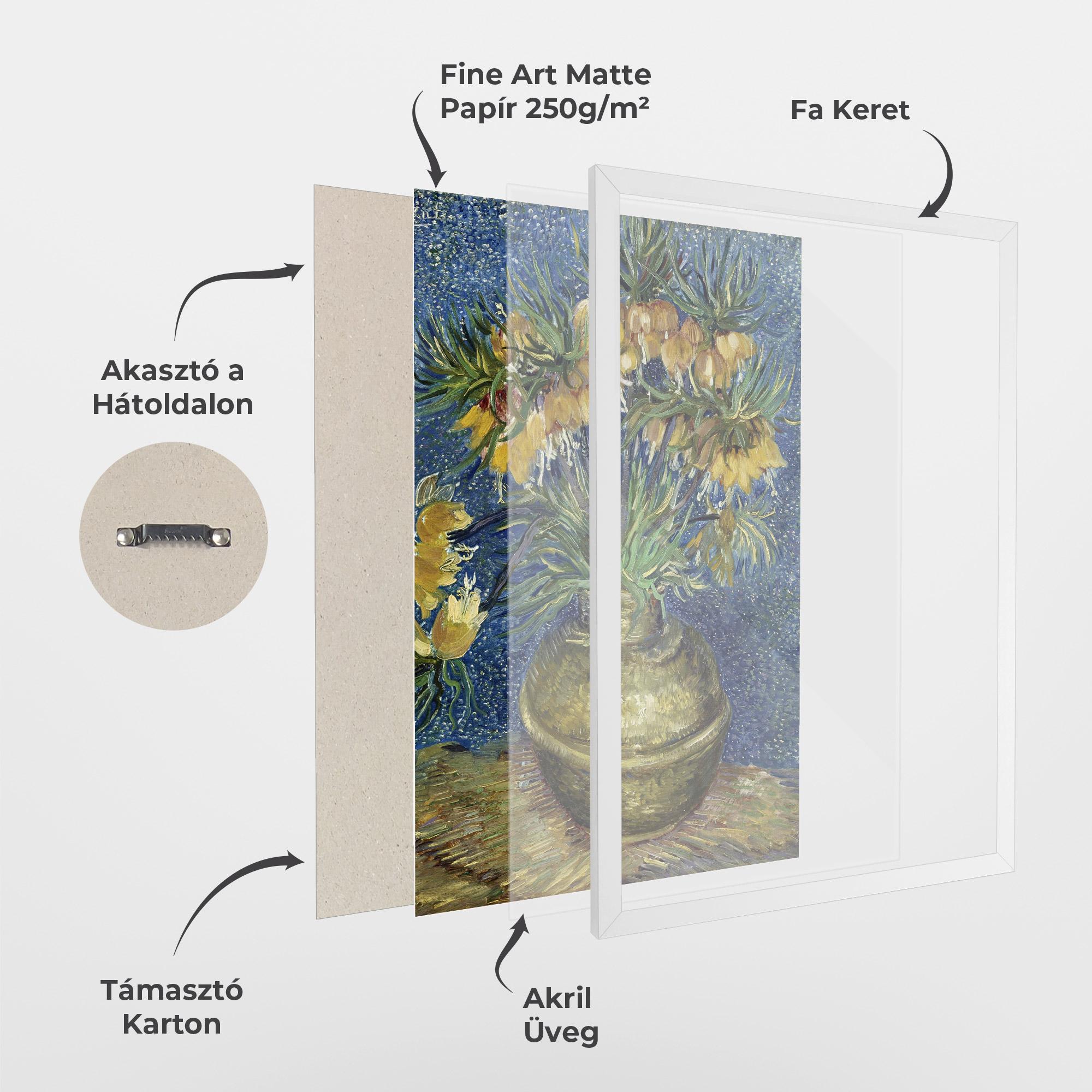 Keretezett Poszter Imperial Fritillaries Art mockup 1