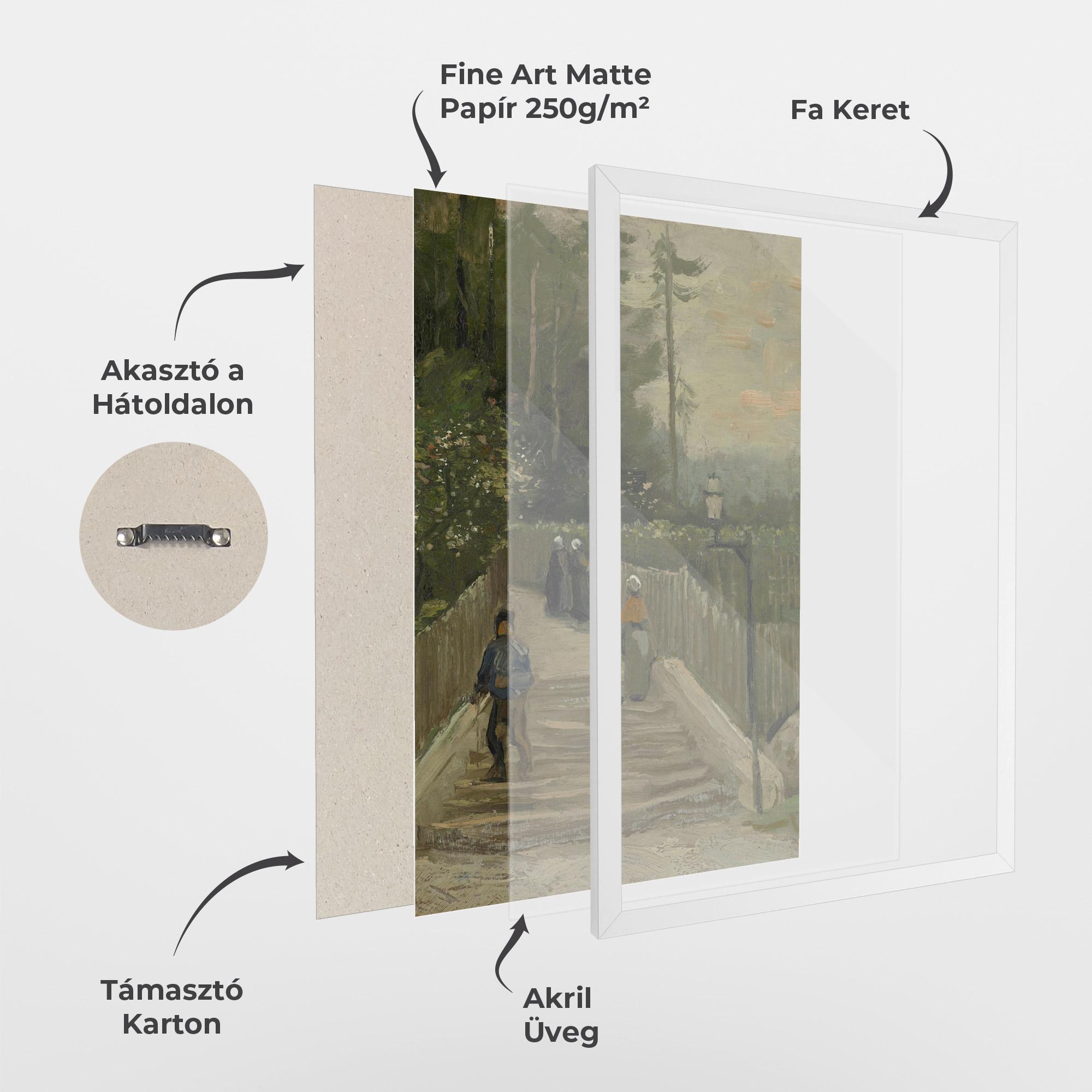 Keretezett Poszter Weg Te Montmartre mockup 1