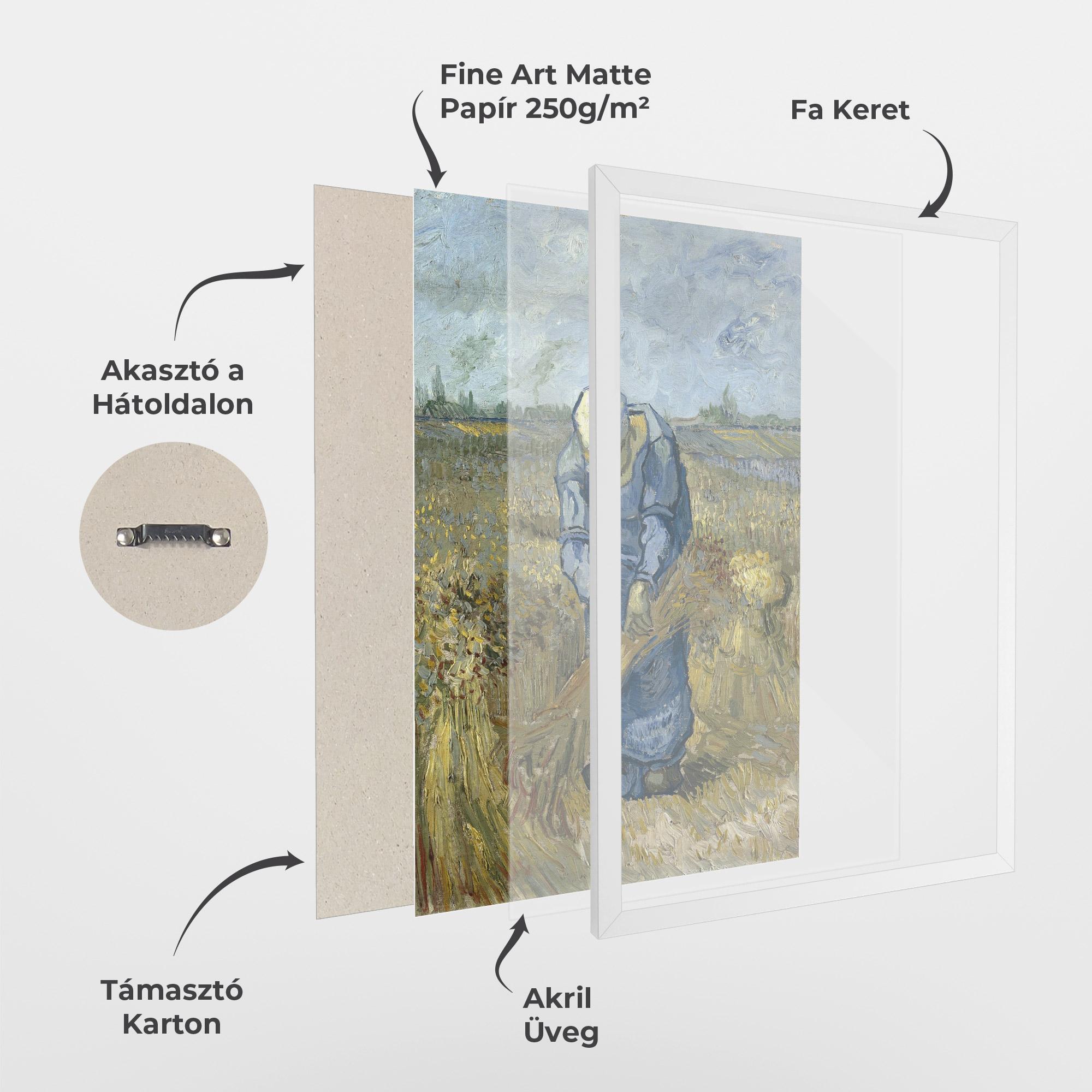 Keretezett Poszter Woman Sheaves mockup 1