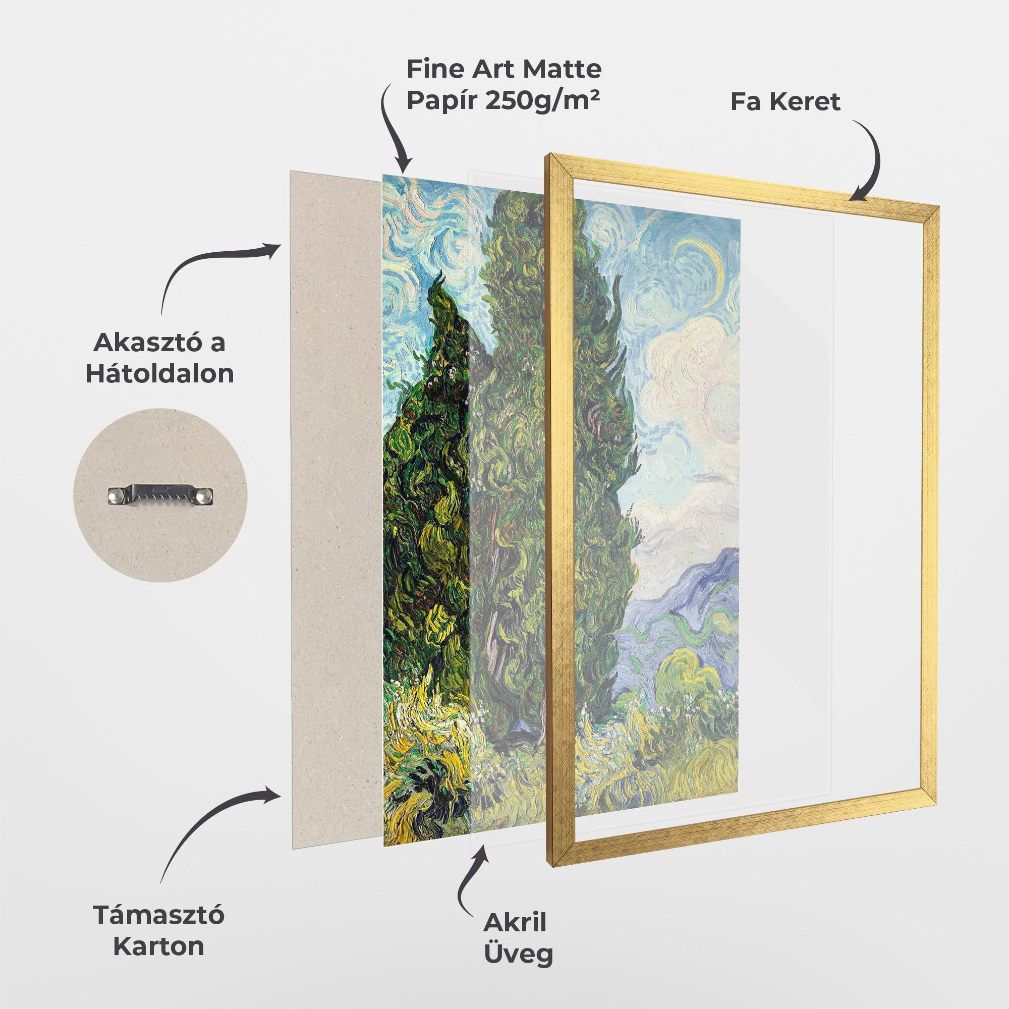 Keretezett Poszter Cypresses mockup 1