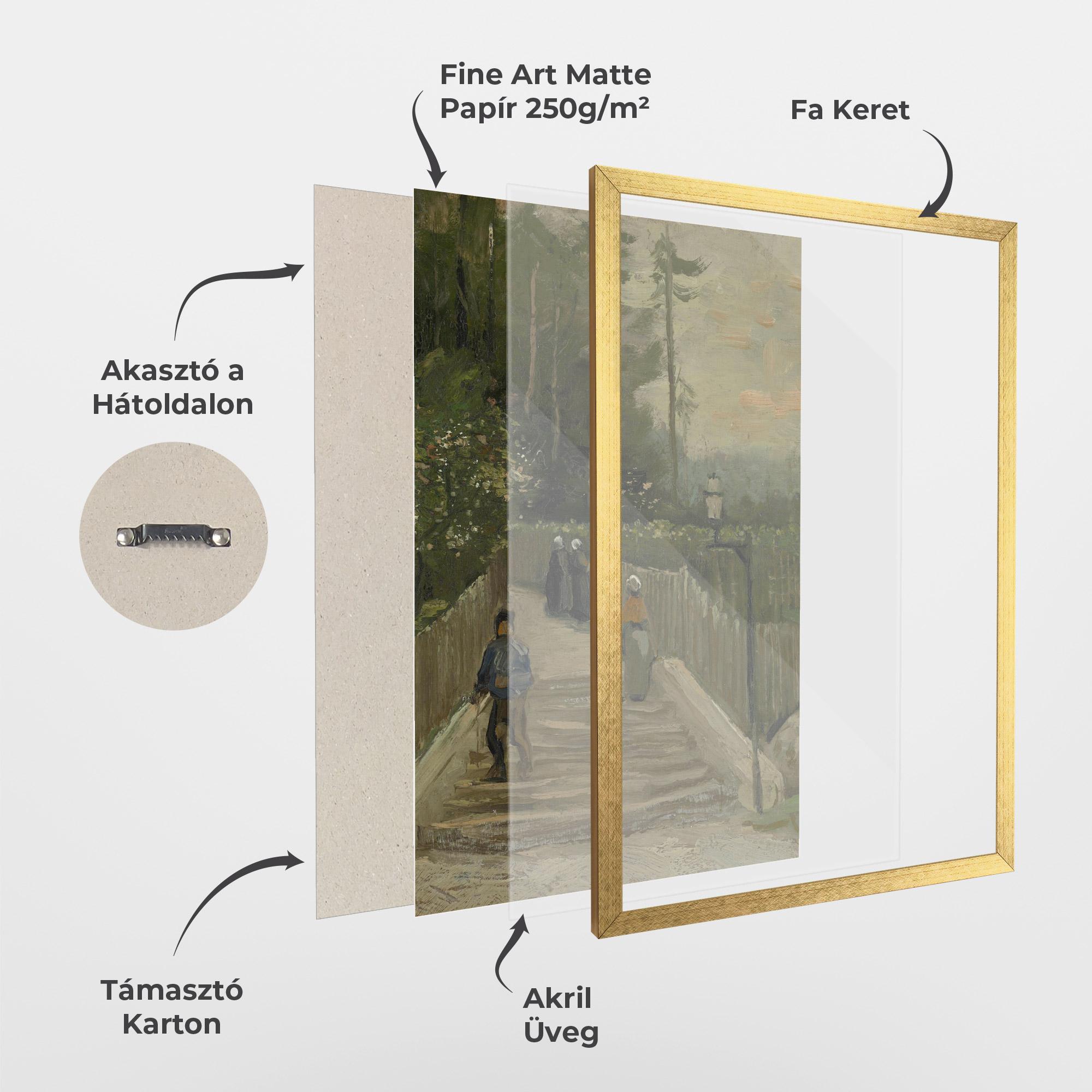 Keretezett Poszter Weg Te Montmartre mockup 1