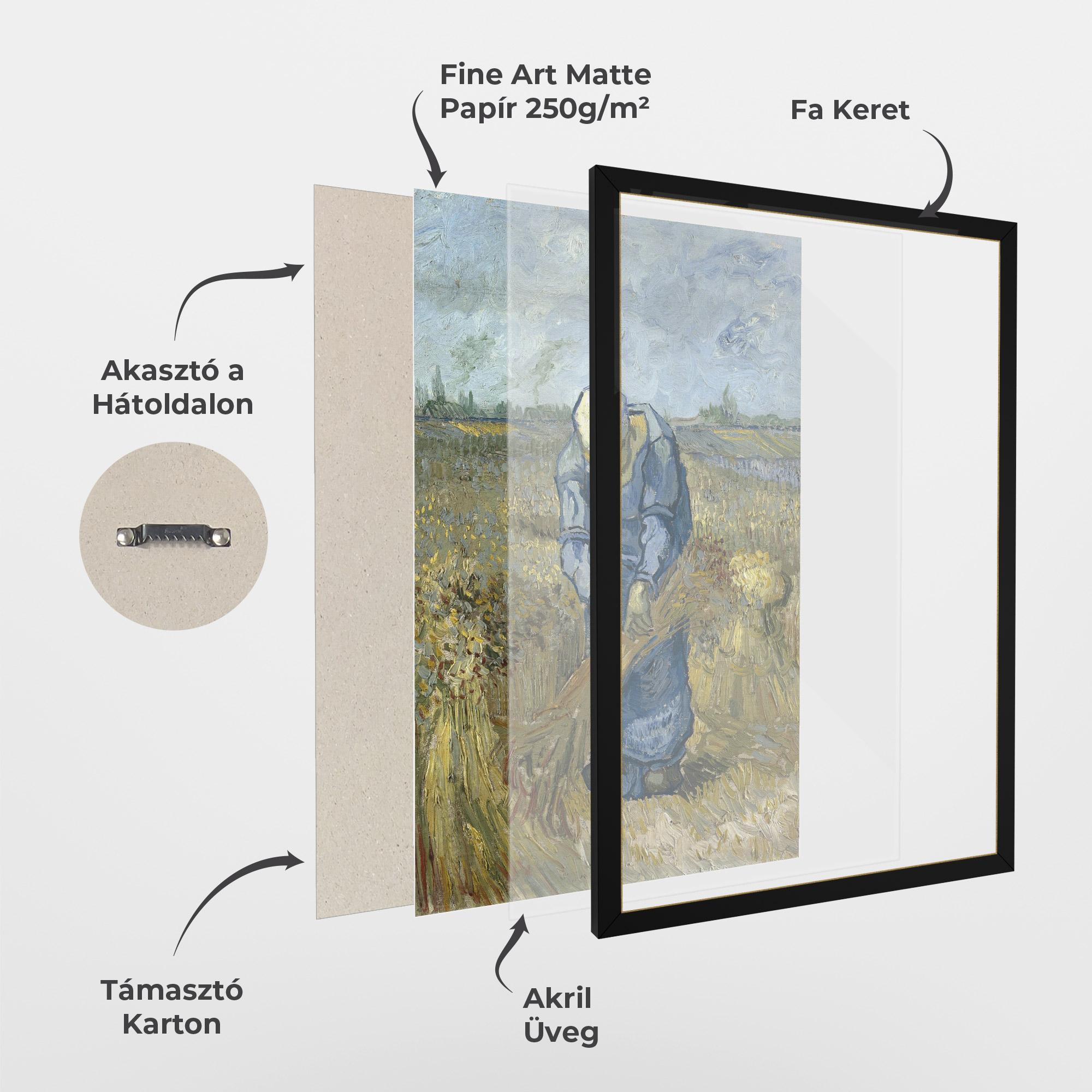 Keretezett Poszter Woman Sheaves mockup 1