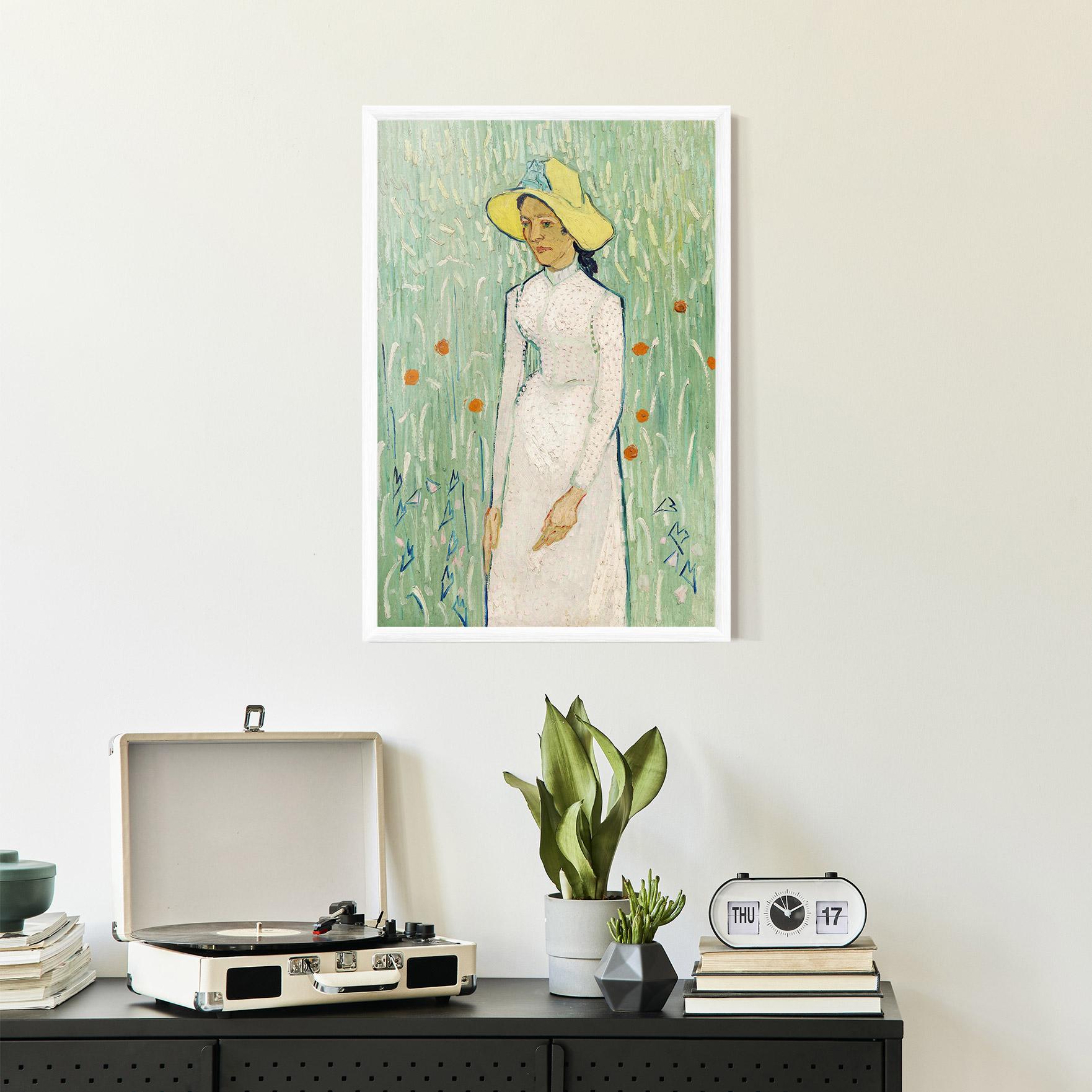 Keretezett Poszter Girl In White mockup 2