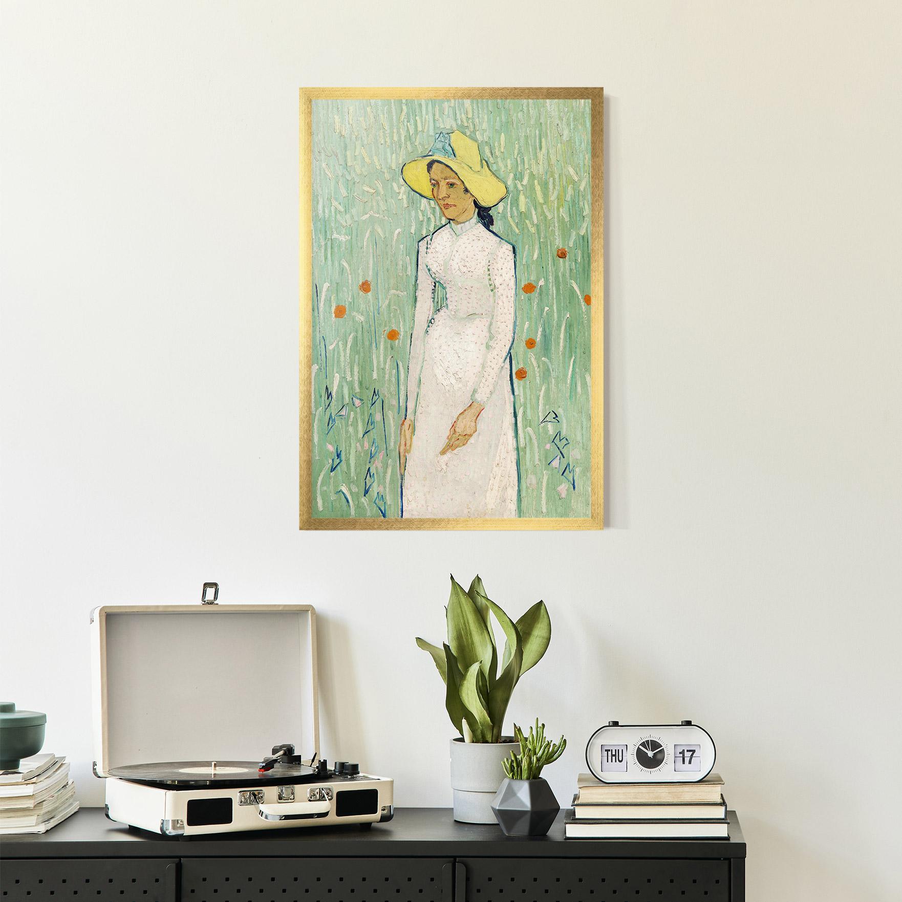 Keretezett Poszter Girl In White mockup 2