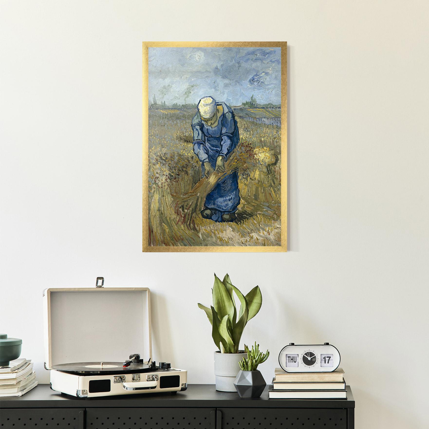 Keretezett Poszter Woman Sheaves mockup 2