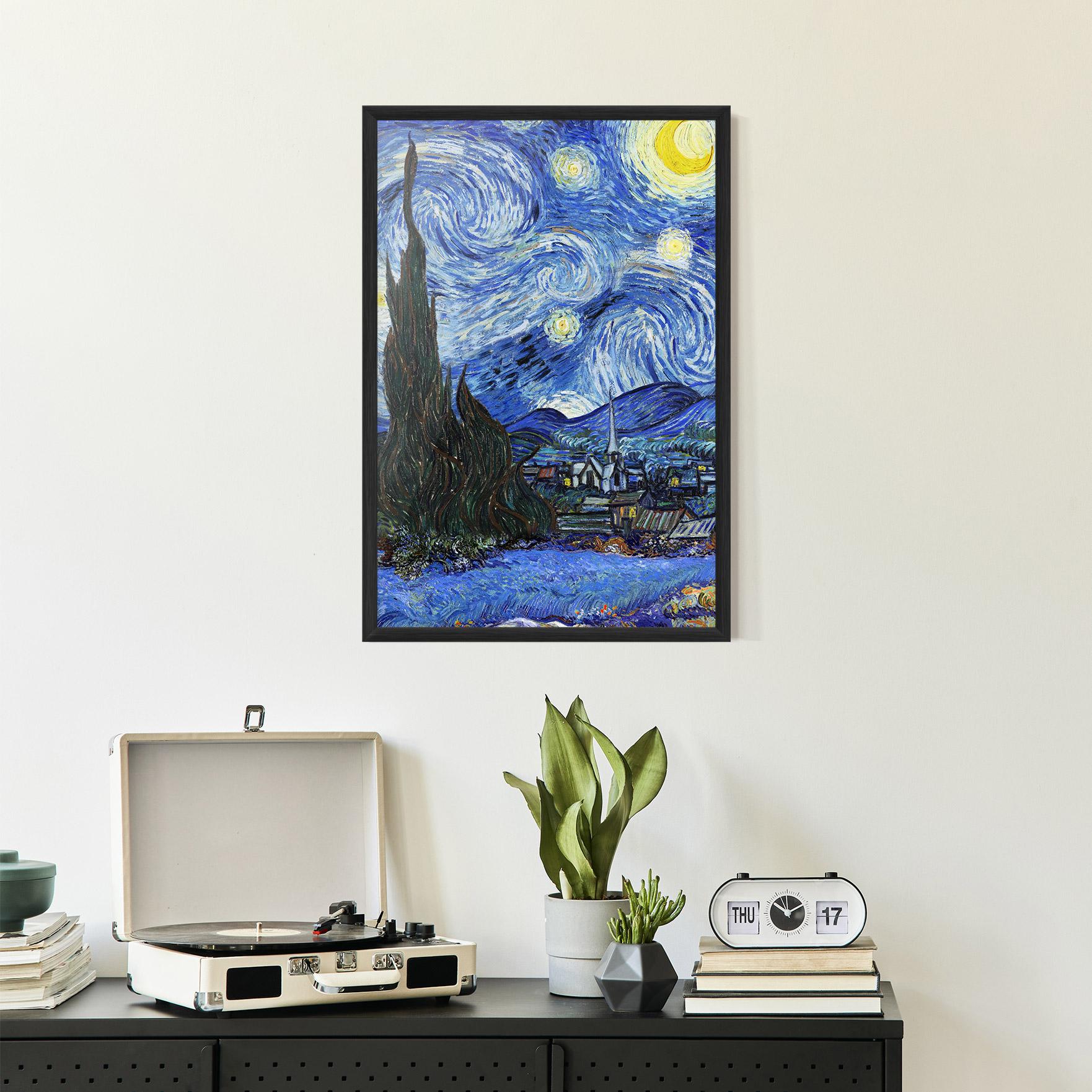 Keretezett Poszter Starry Night Art mockup 2