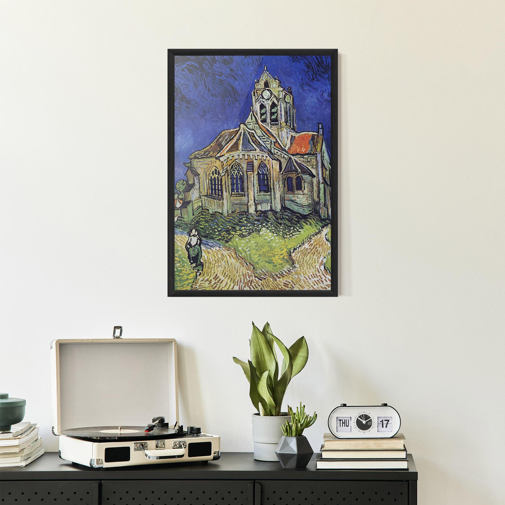 Keretezett Poszter The Church At Auvers mockup 2