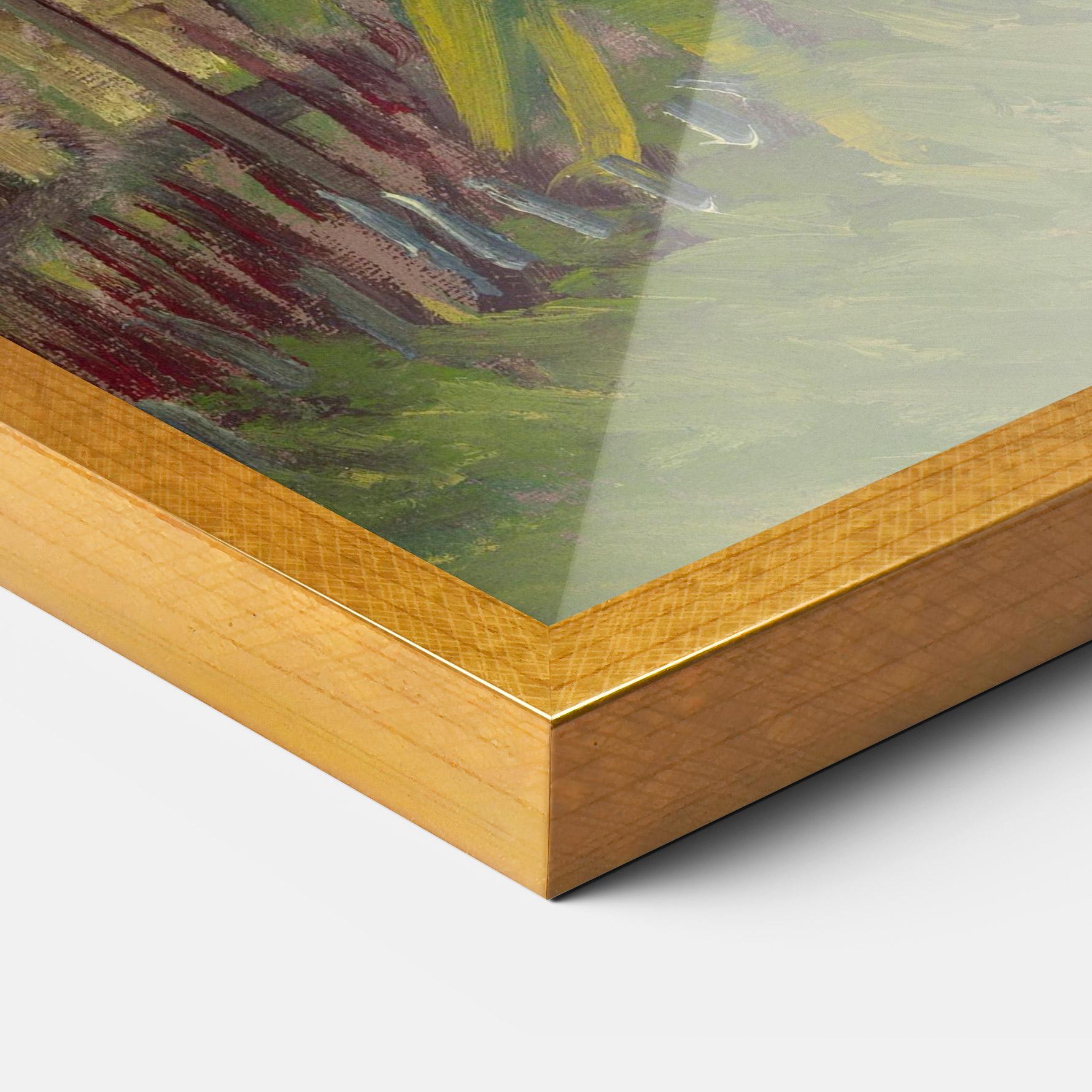 Keretezett Poszter Allotment With Sunflower mockup 3