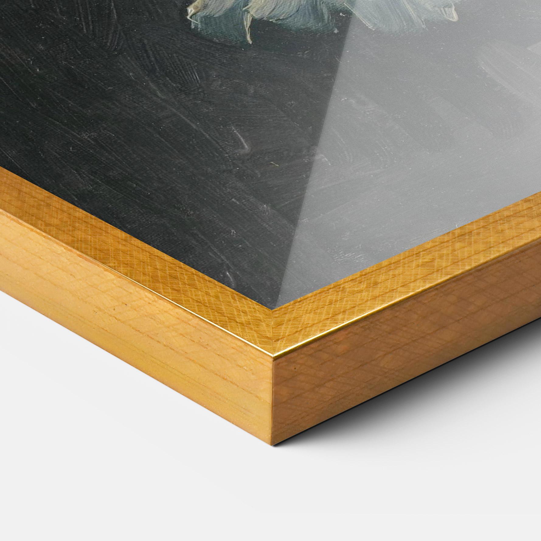 Keretezett Poszter Portret Oude Vrouw mockup 3