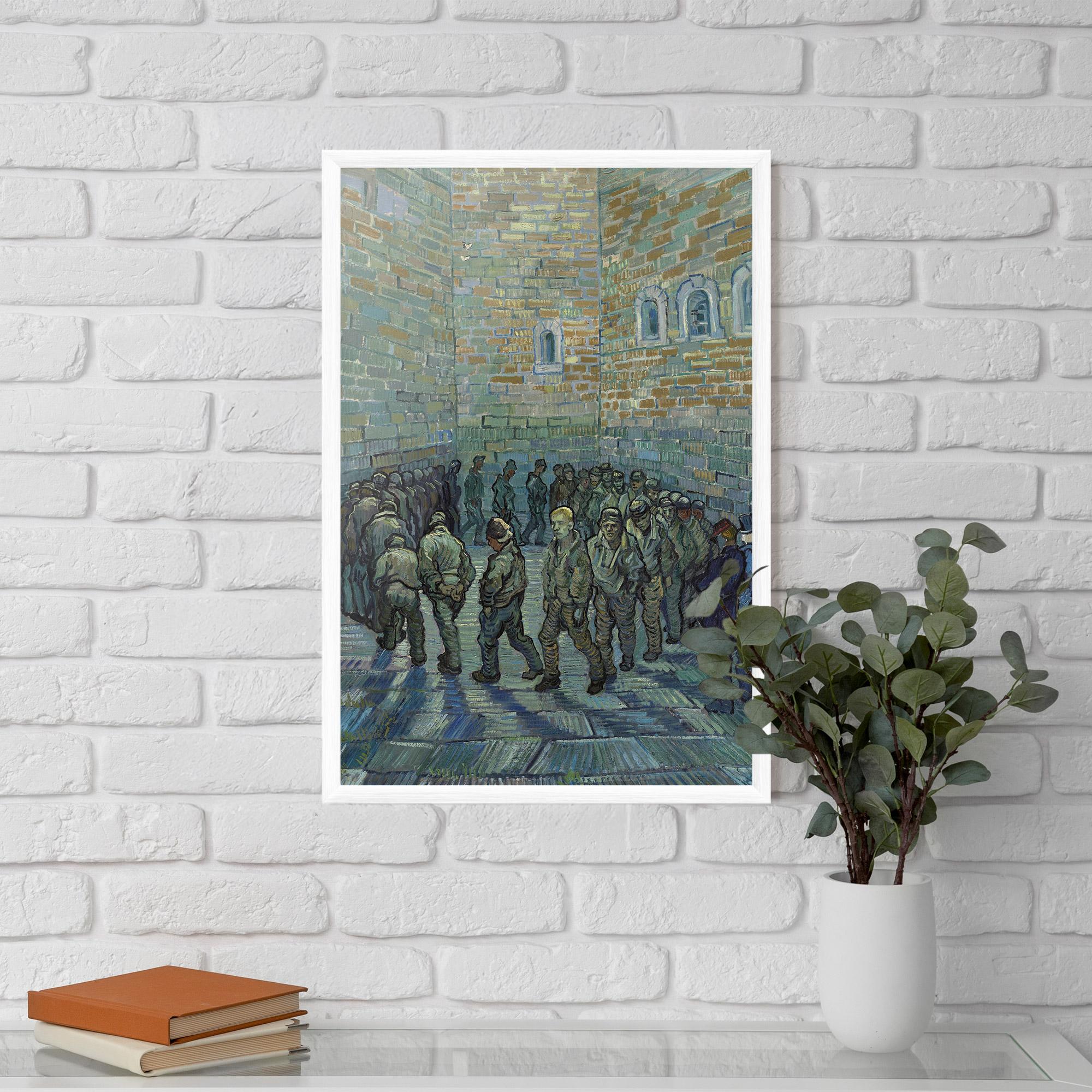 Keretezett Poszter Prisoners Exercising mockup 5