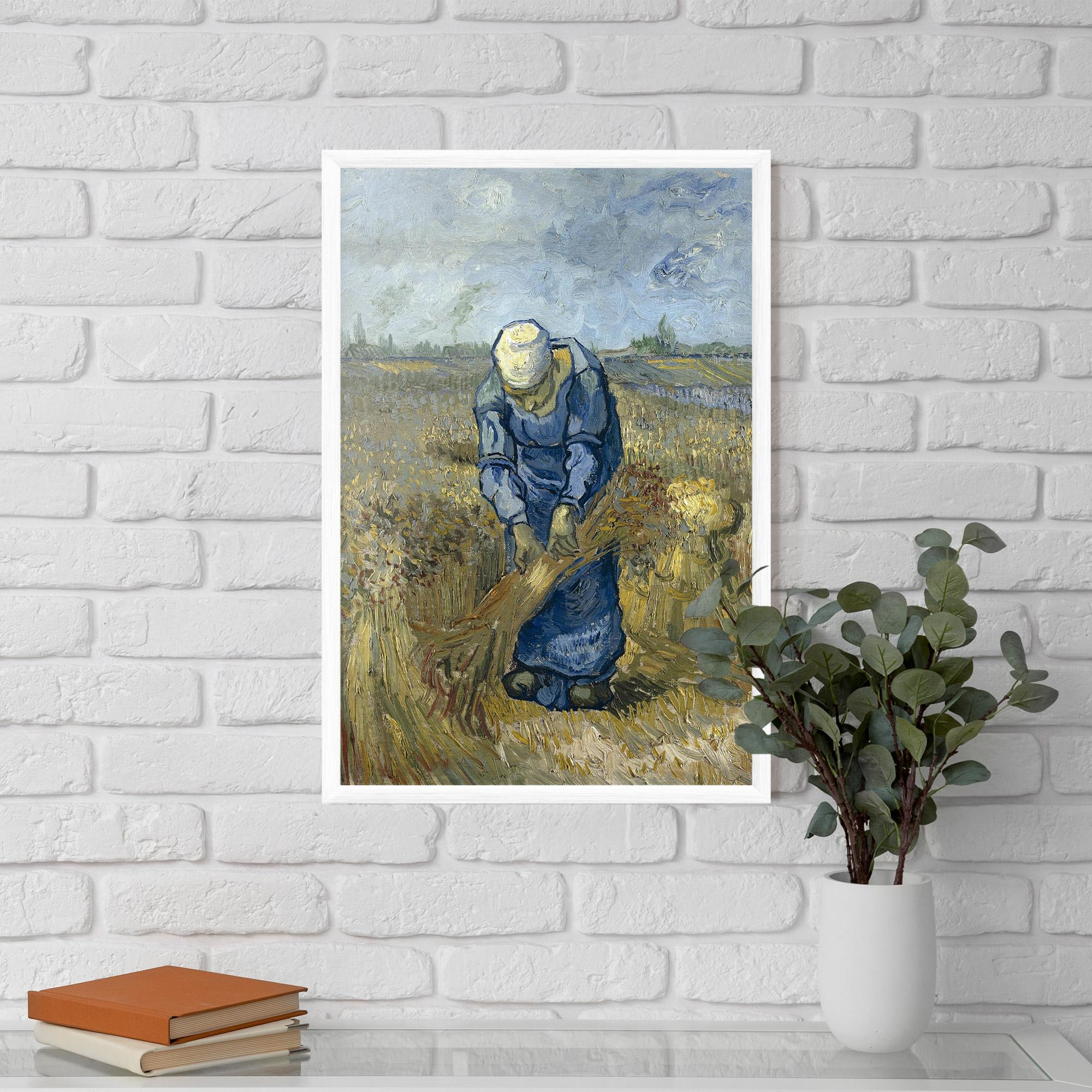 Keretezett Poszter Woman Sheaves mockup 5