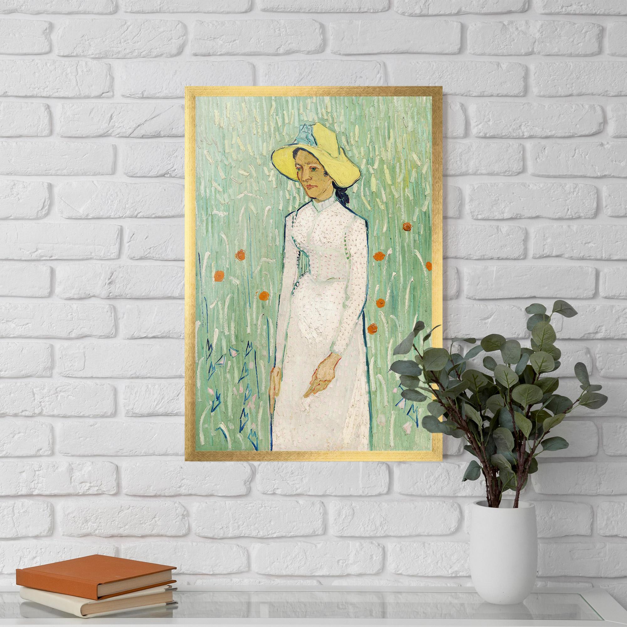 Keretezett Poszter Girl In White mockup 5