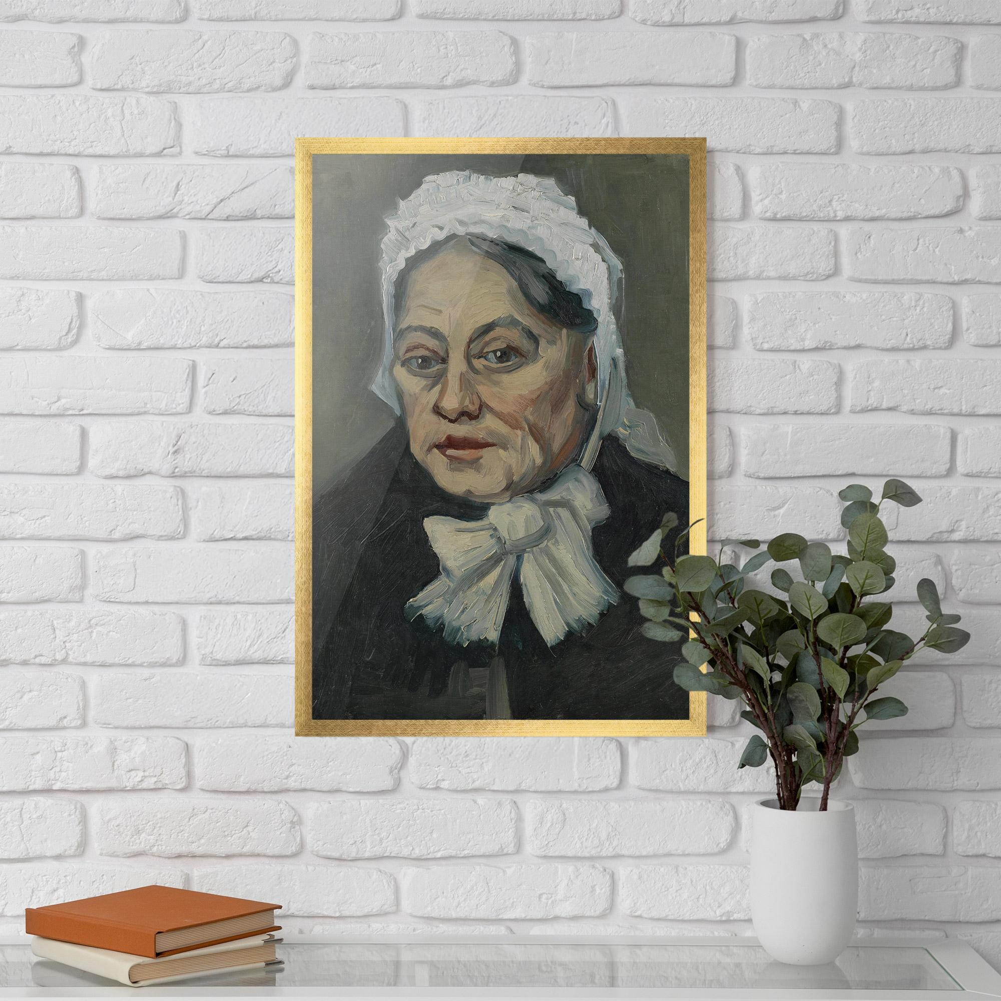 Keretezett Poszter Portret Oude Vrouw mockup 5