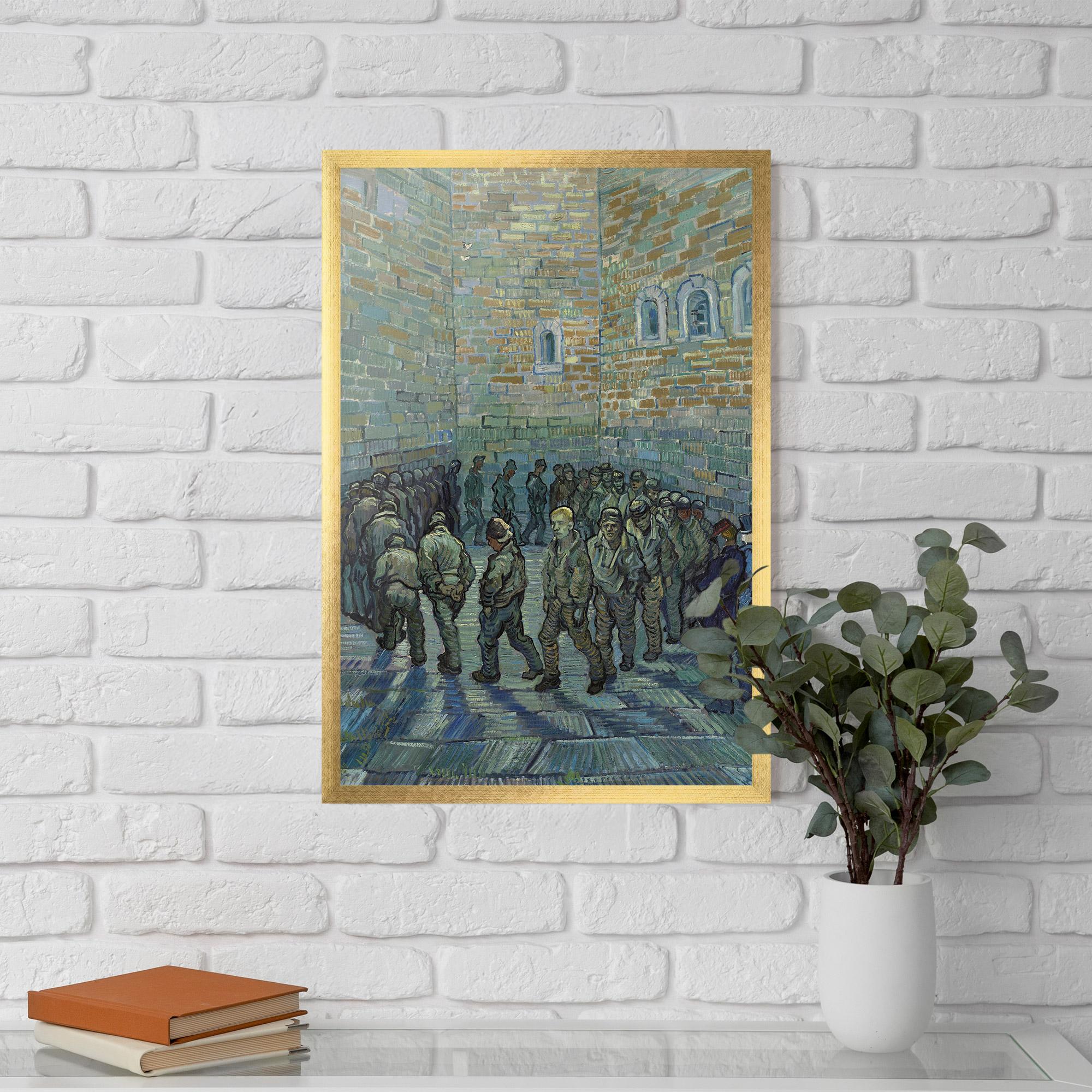 Keretezett Poszter Prisoners Exercising mockup 5