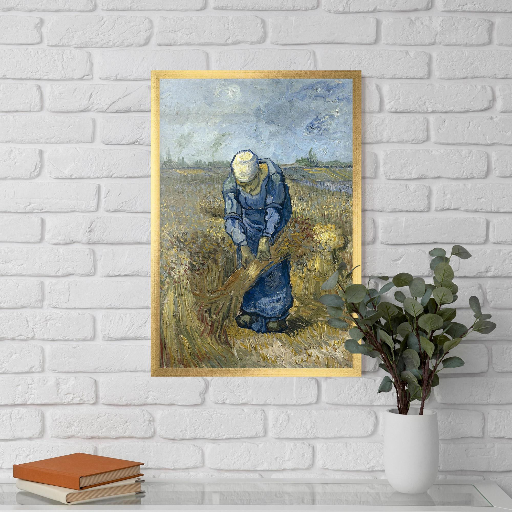 Keretezett Poszter Woman Sheaves mockup 5