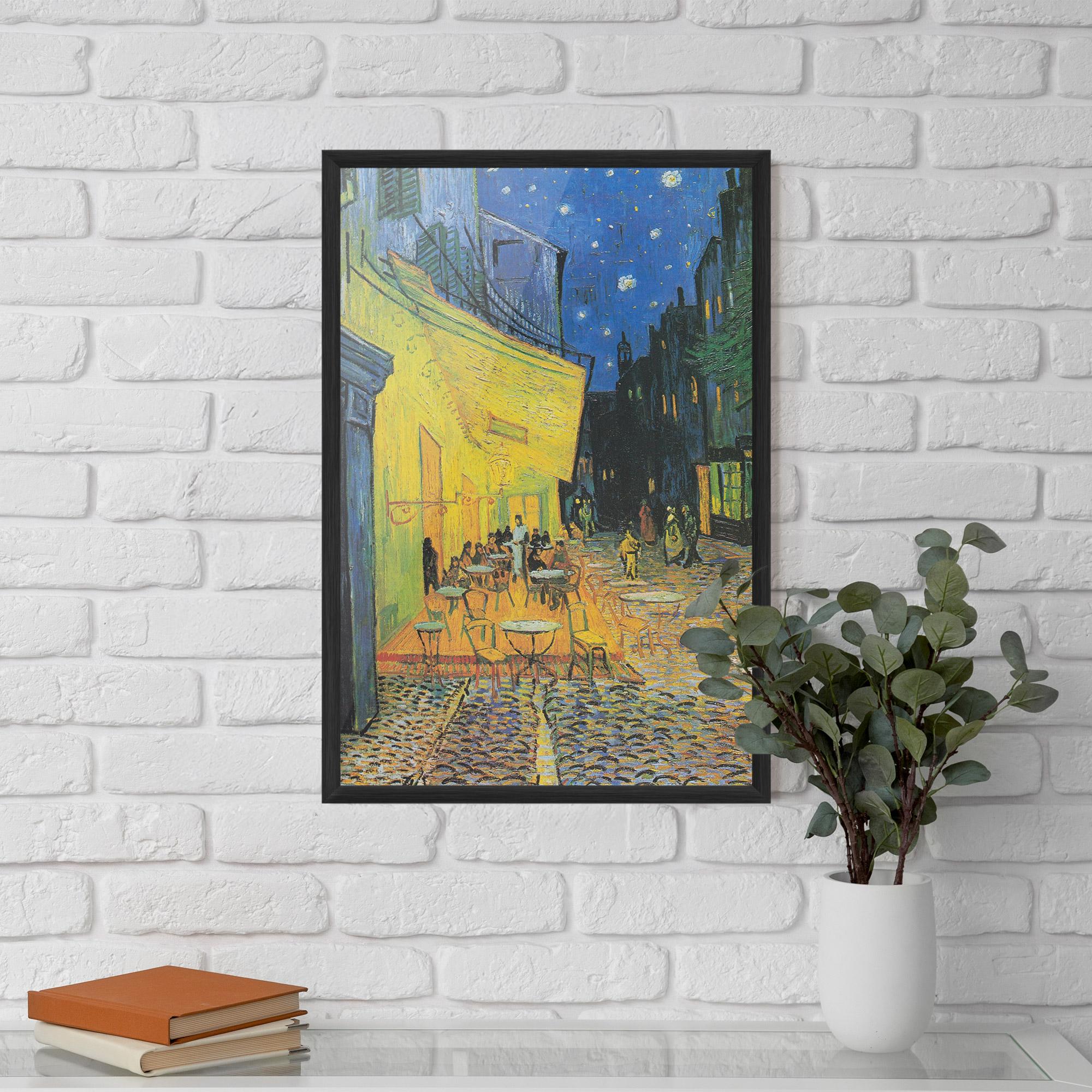 Keretezett Poszter Cafe Terrace At Night mockup 5