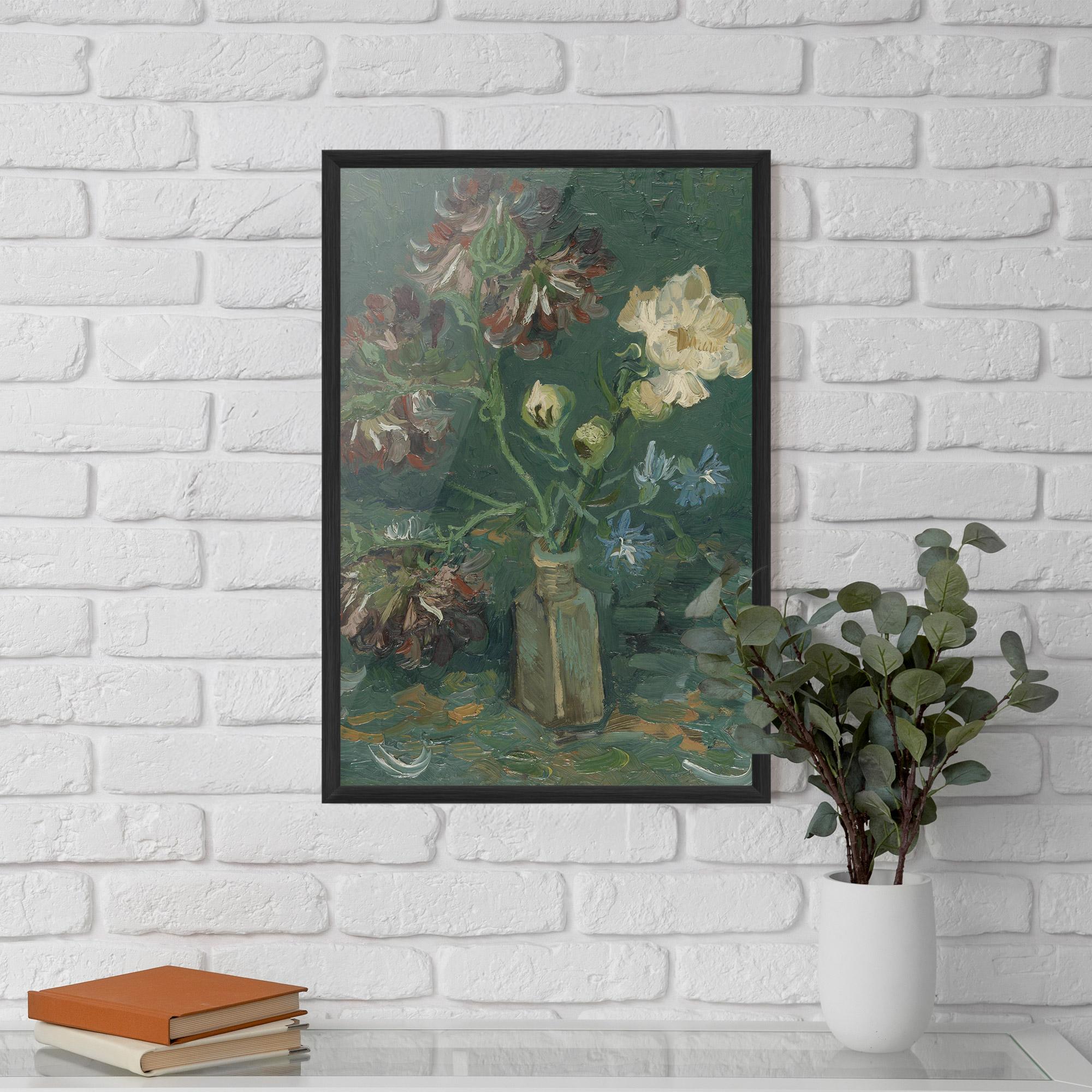 Keretezett Poszter Flesje Met Pioenrozen mockup 5