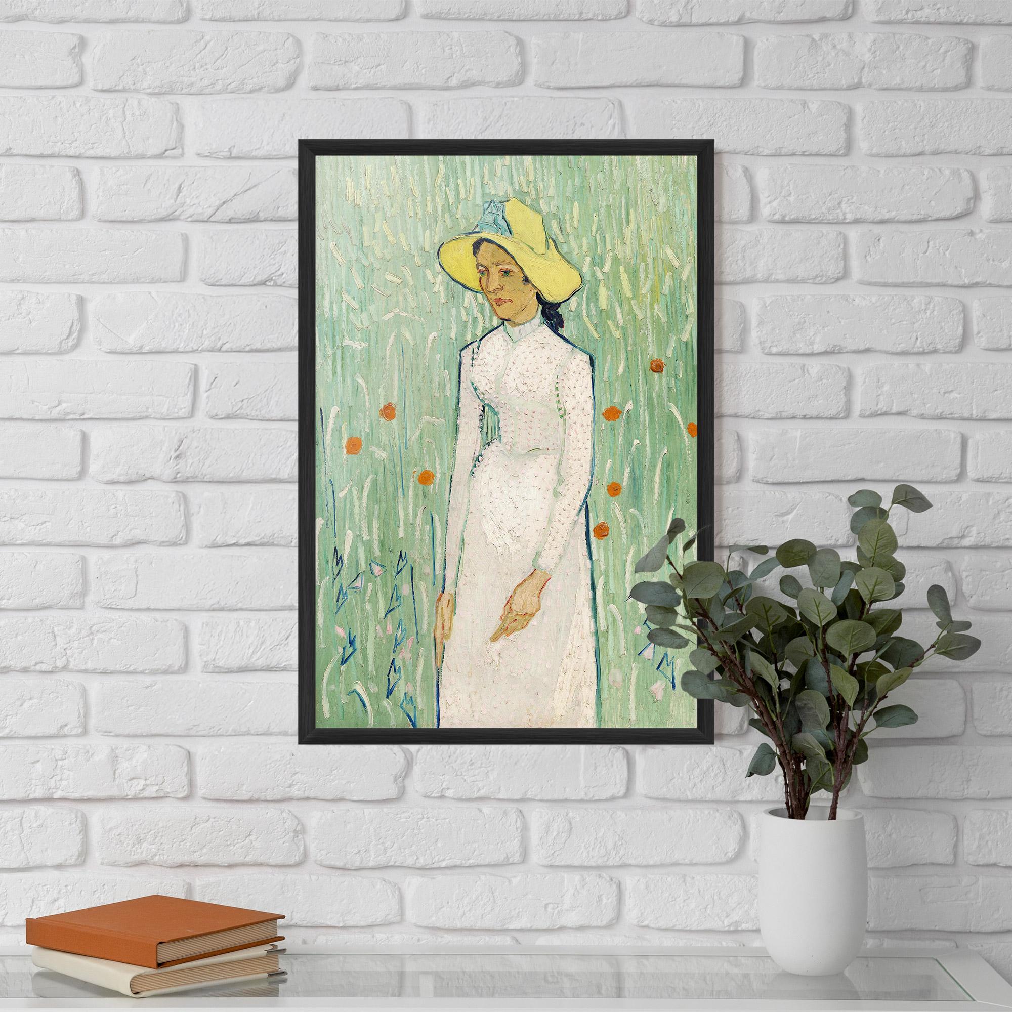 Keretezett Poszter Girl In White mockup 5