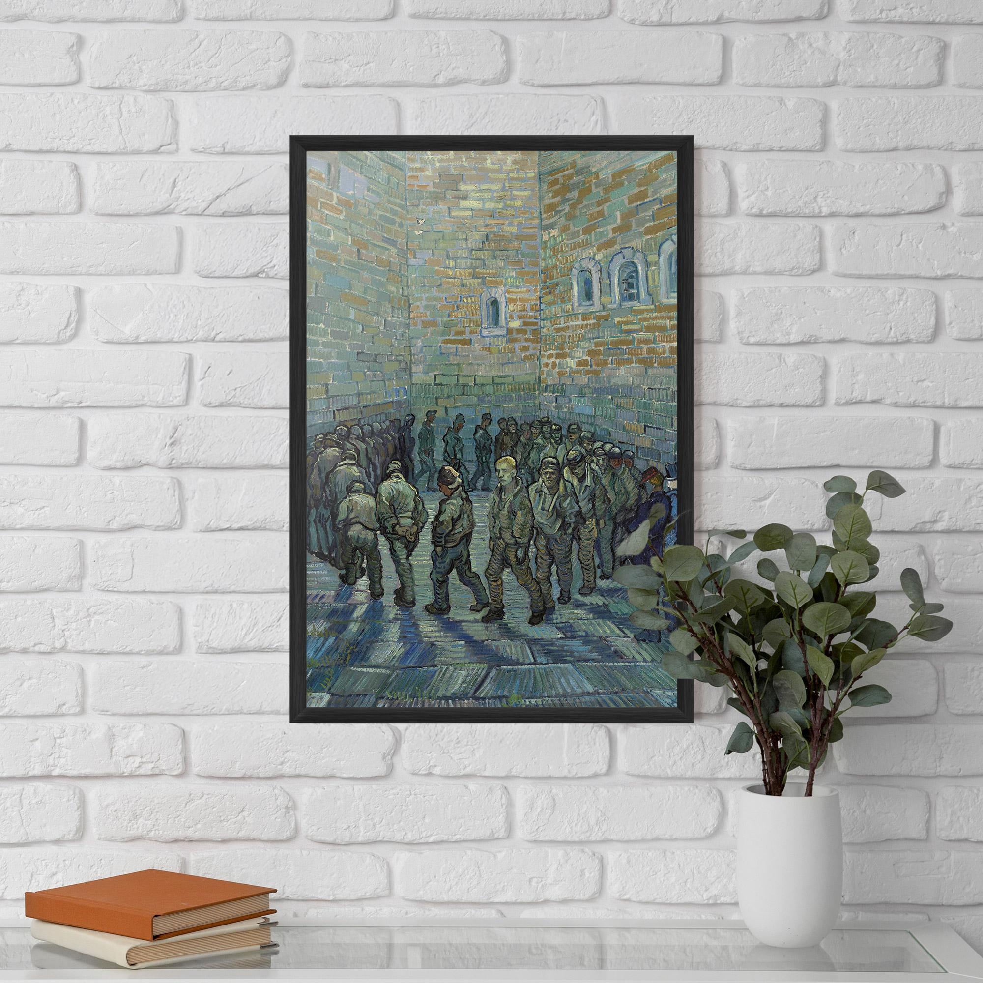 Keretezett Poszter Prisoners Exercising mockup 5