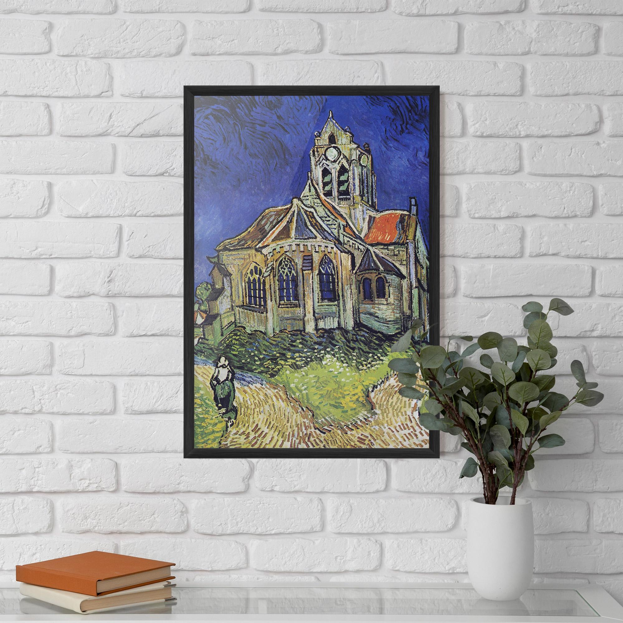 Keretezett Poszter The Church At Auvers mockup 5