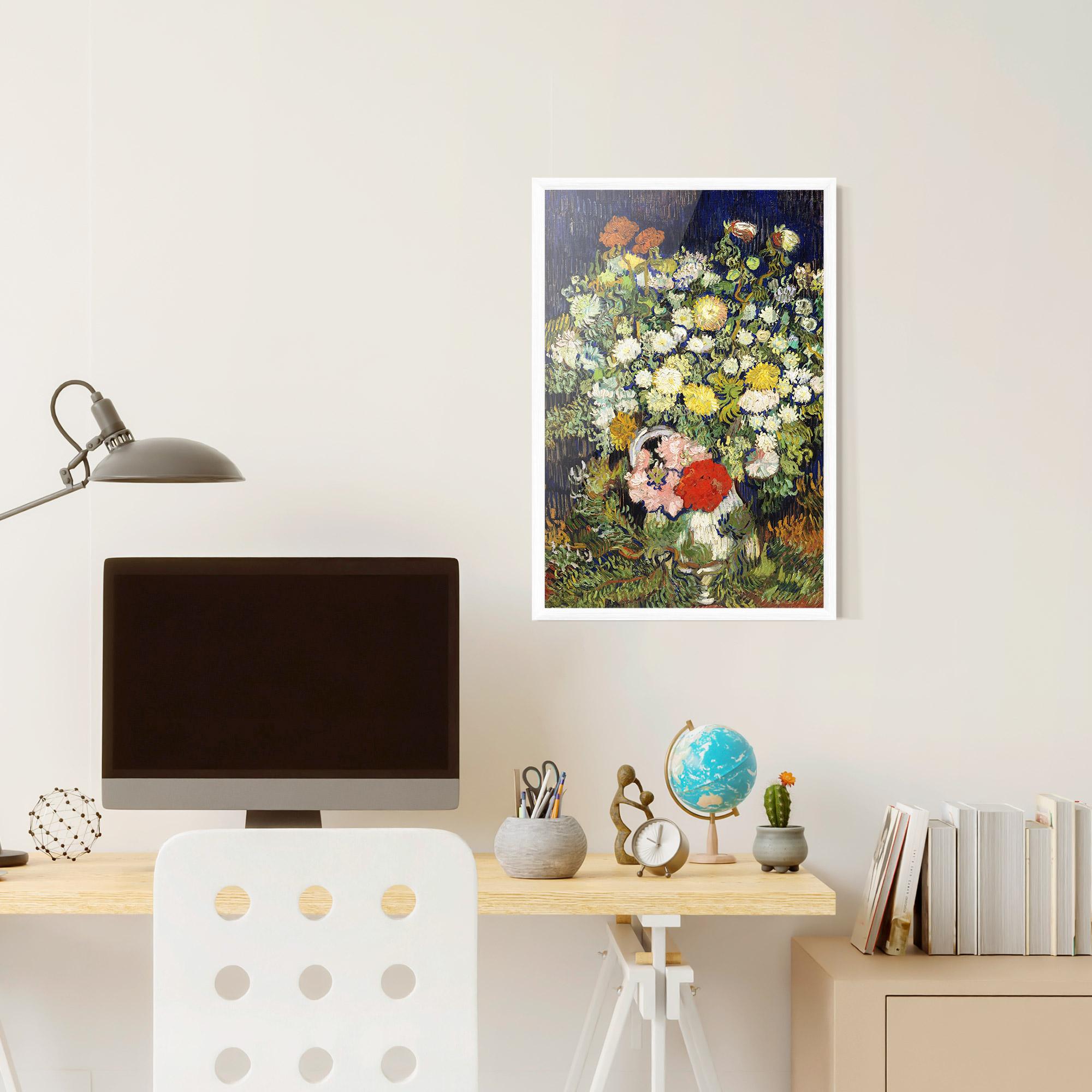 Keretezett Poszter Flowers Van Gogh mockup 6