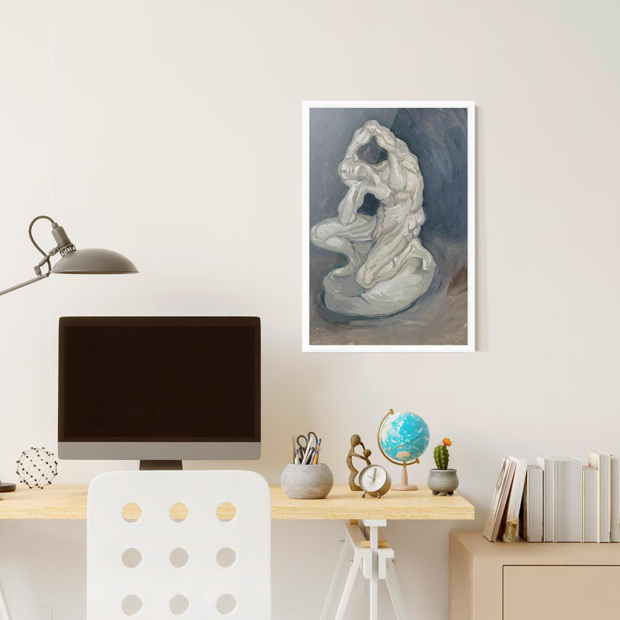 Keretezett Poszter Geknielde Spierman mockup 6