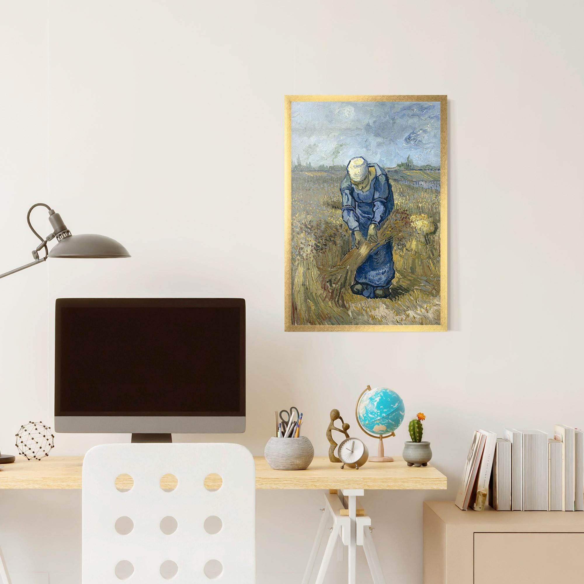 Keretezett Poszter Woman Sheaves mockup 6