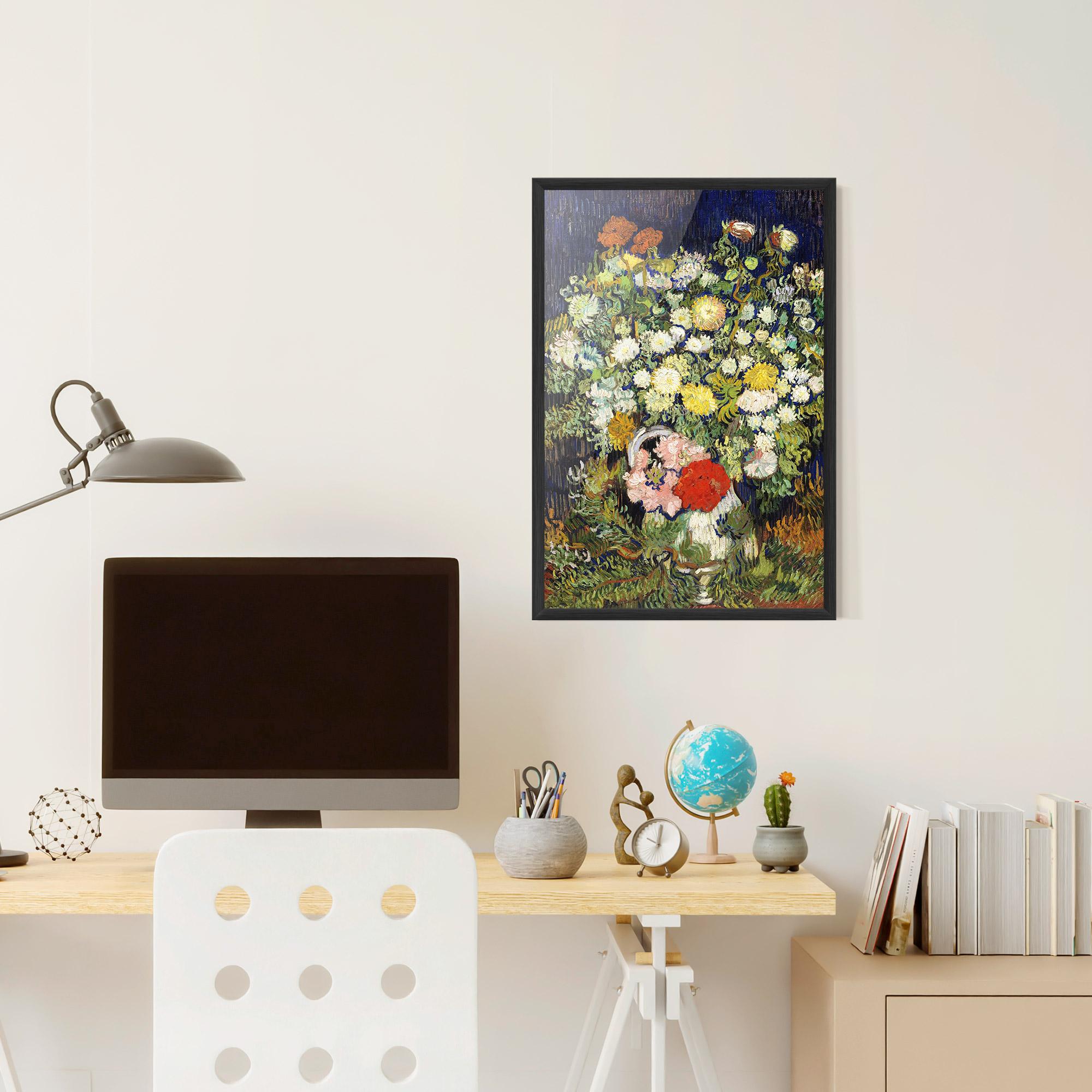 Keretezett Poszter Flowers Van Gogh mockup 6