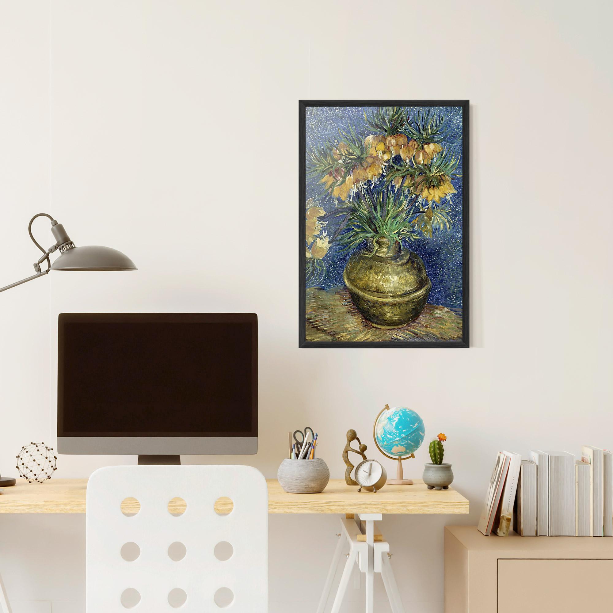 Keretezett Poszter Imperial Fritillaries Art mockup 6