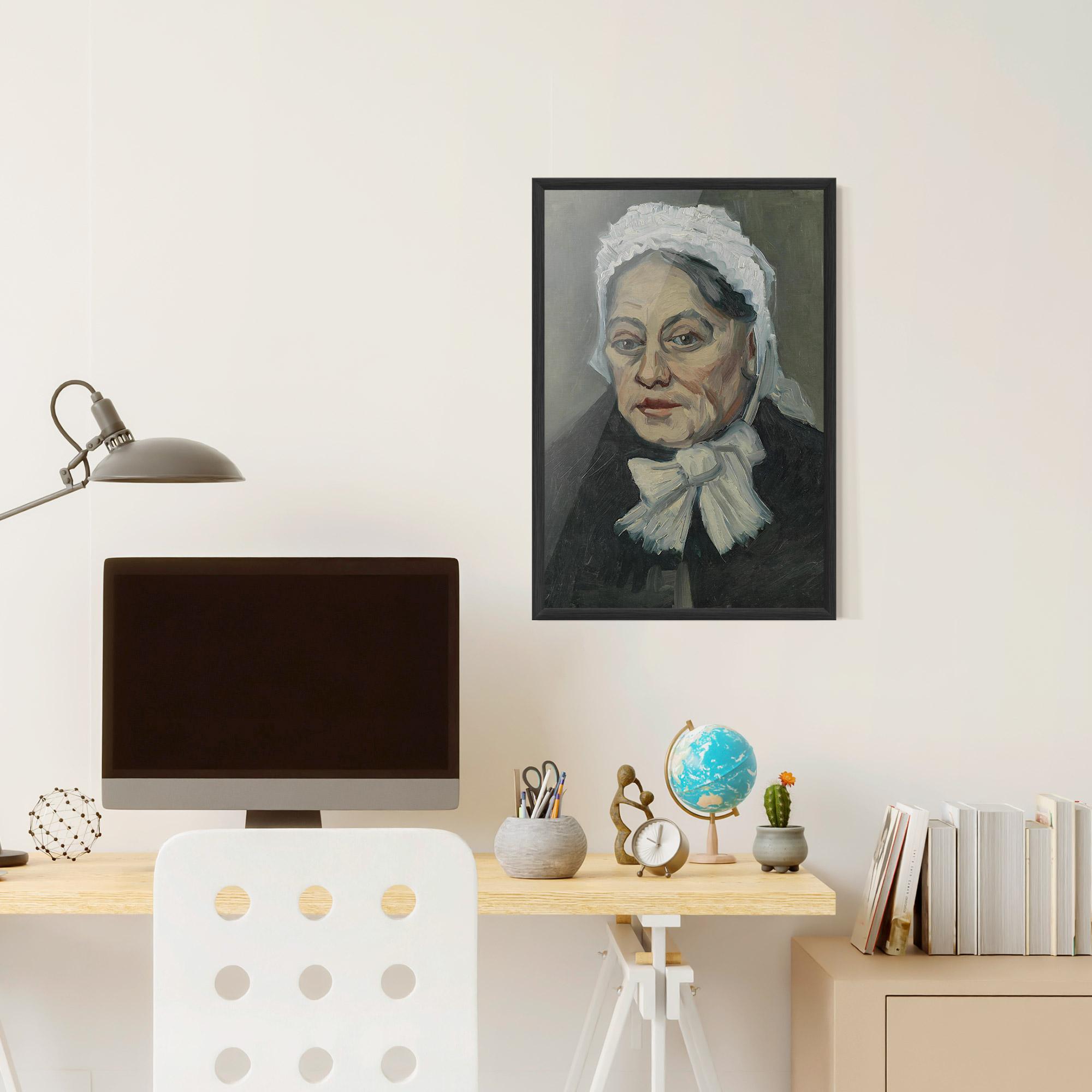 Keretezett Poszter Portret Oude Vrouw mockup 6