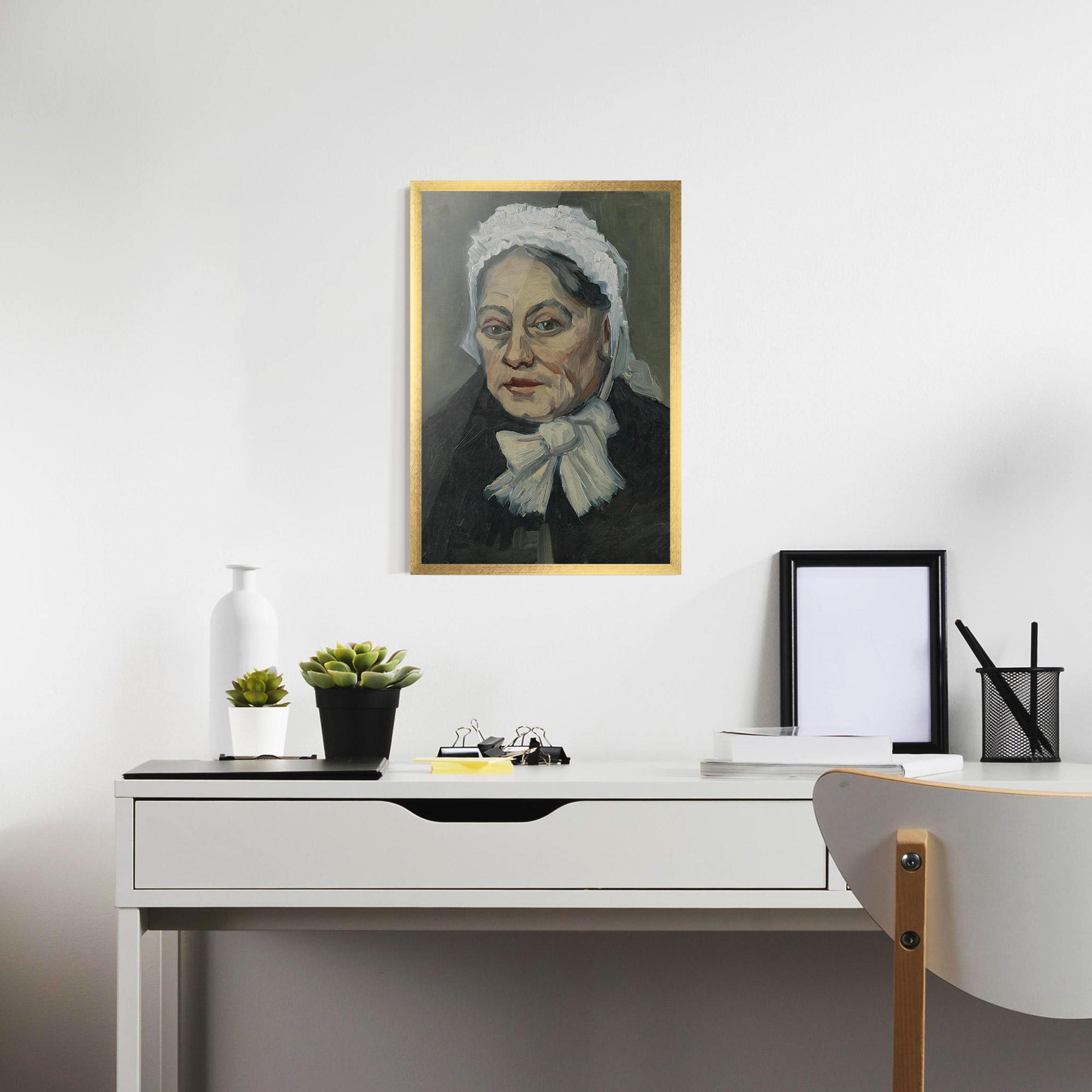 Keretezett Poszter Portret Oude Vrouw mockup 7