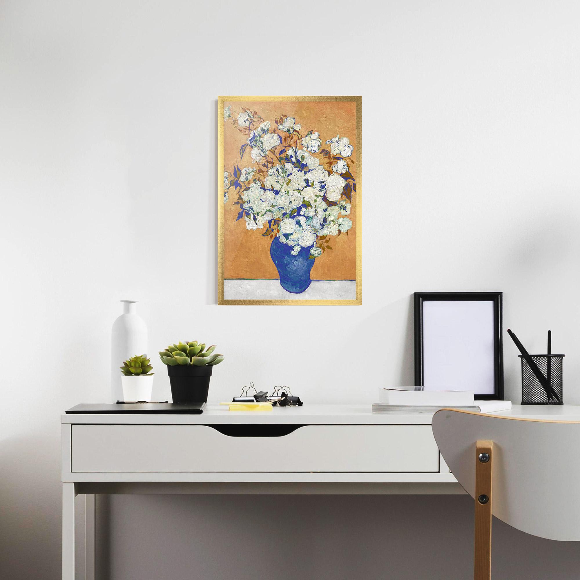 Keretezett Poszter Roses Vintage Art mockup 7