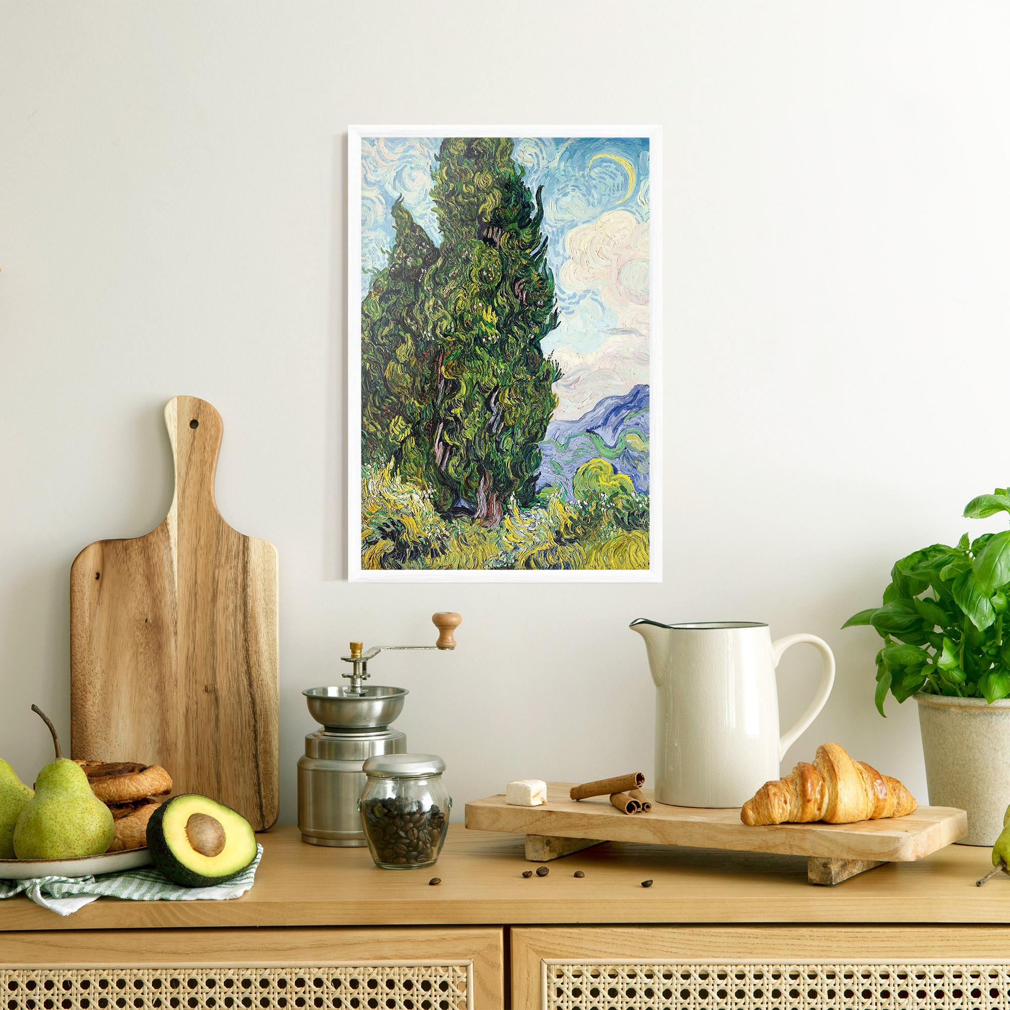 Keretezett Poszter Cypresses mockup 8