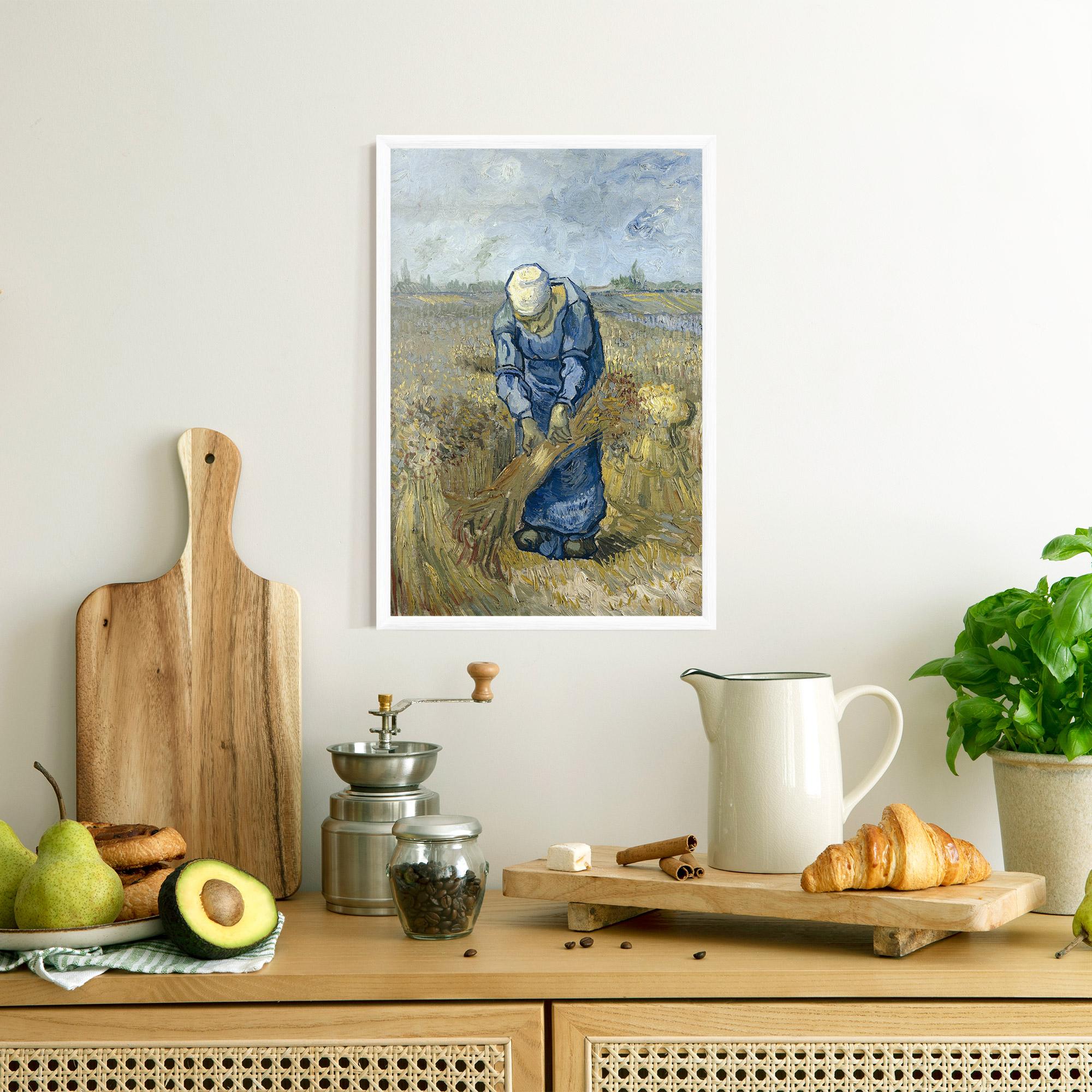 Keretezett Poszter Woman Sheaves mockup 8