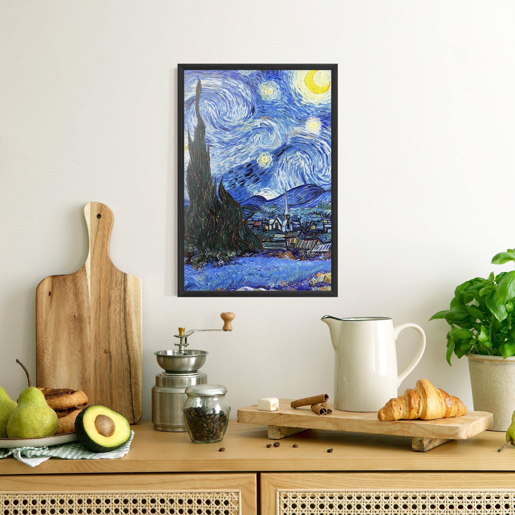 Keretezett Poszter Starry Night Art mockup 8