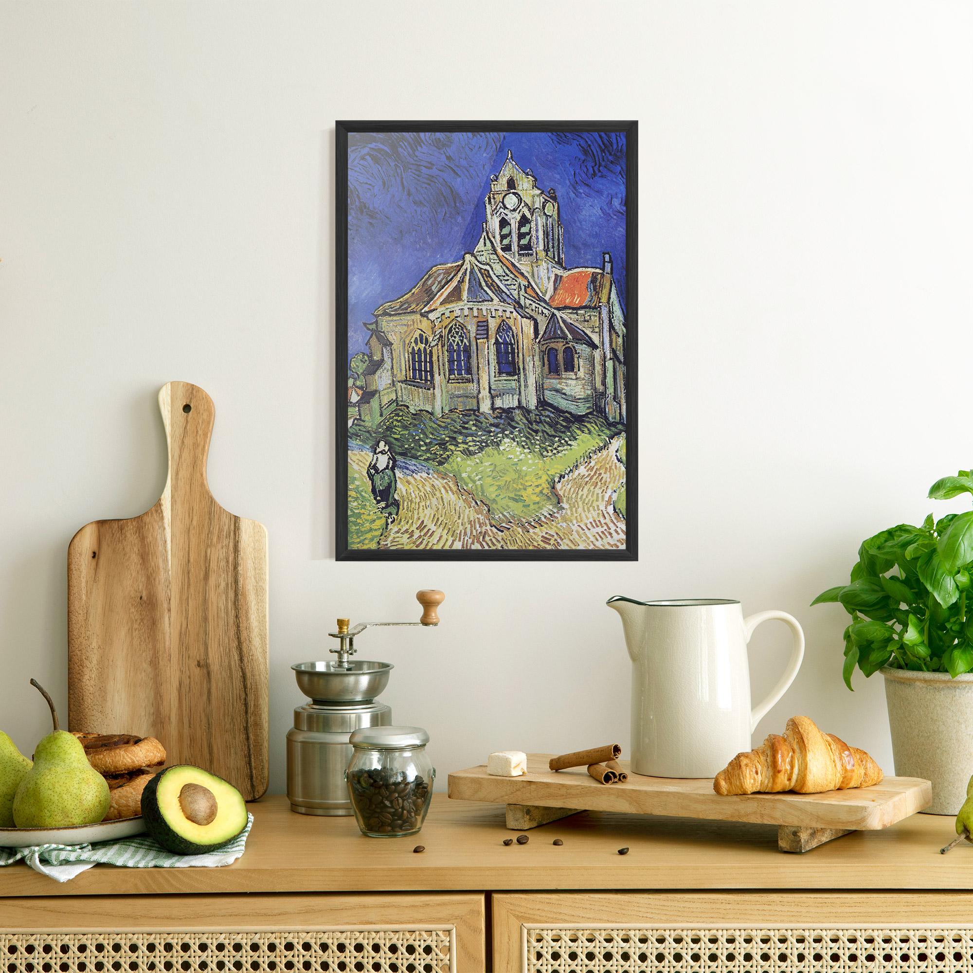 Keretezett Poszter The Church At Auvers mockup 8