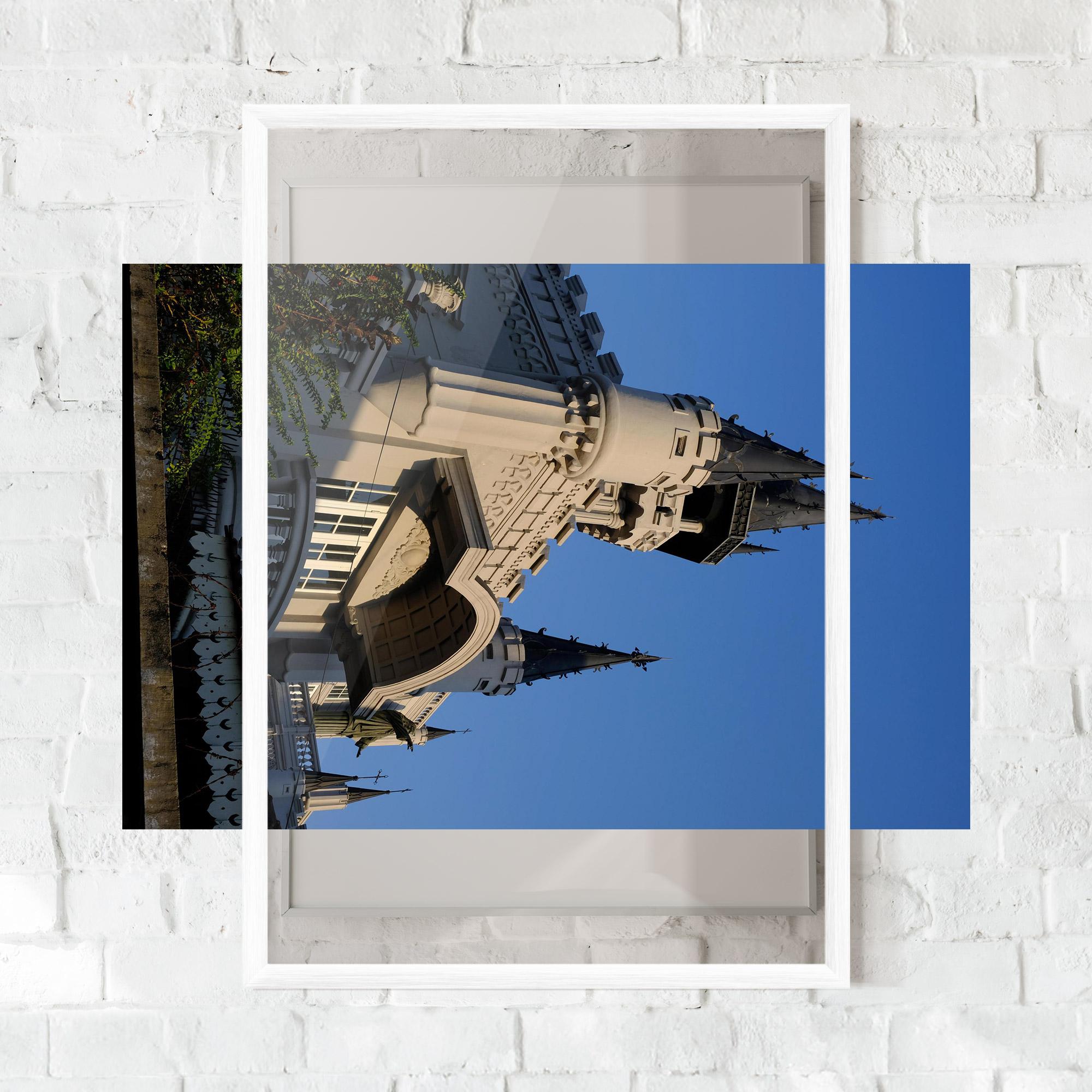 Keretezett Poszter Castle Blue mockup 0