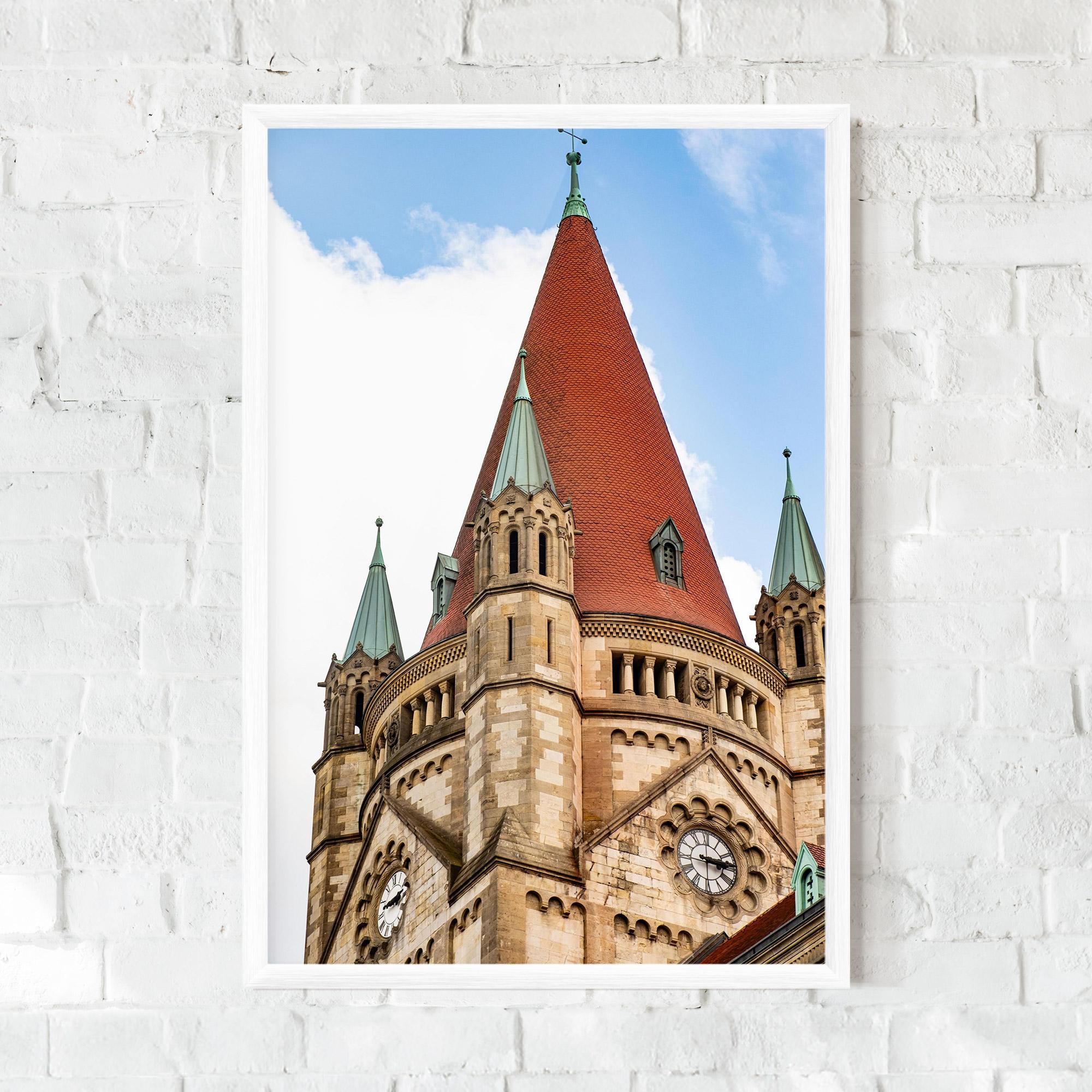 Keretezett Poszter Church Vienna mockup 0