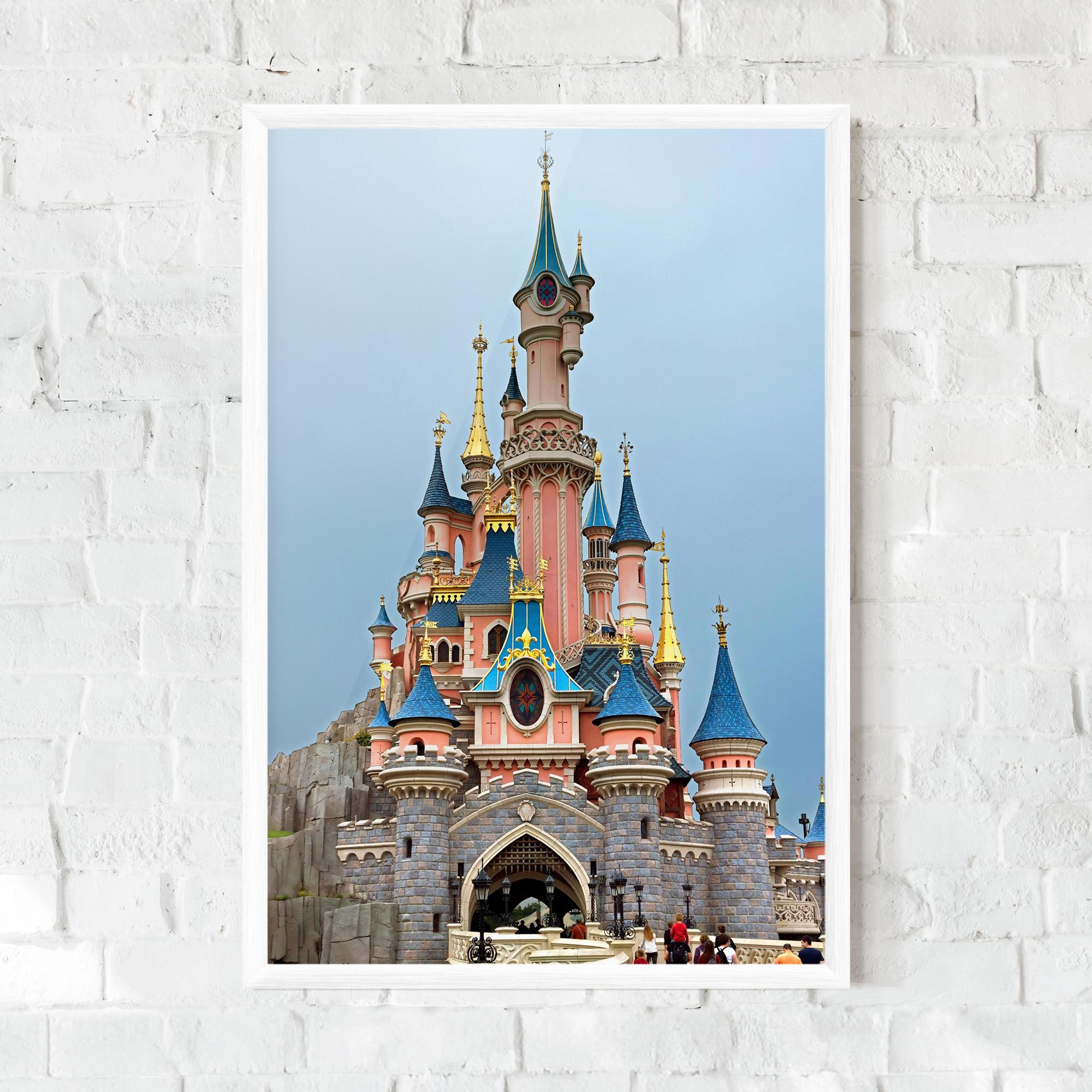 Keretezett Poszter Disneyland Castle mockup 0