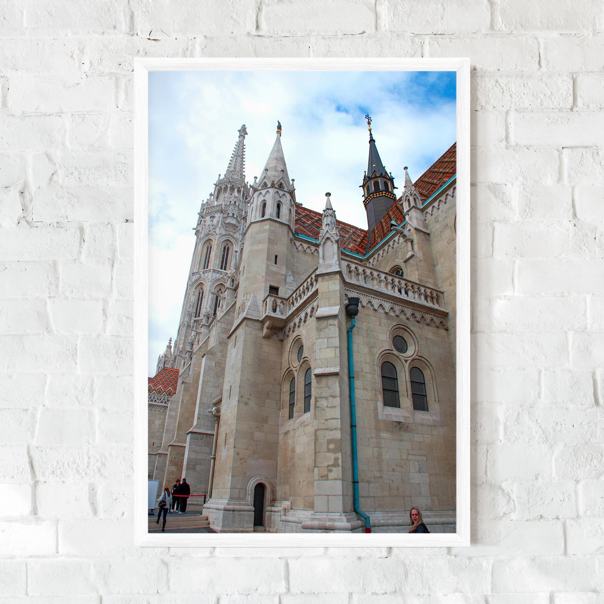 Keretezett Poszter Old Building mockup 0