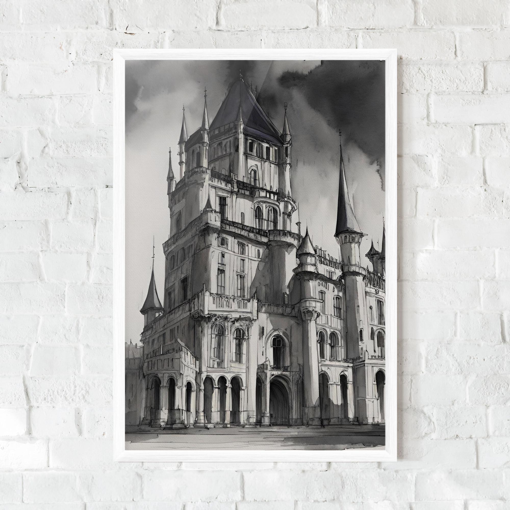 Keretezett Poszter Palace Versailles mockup 0